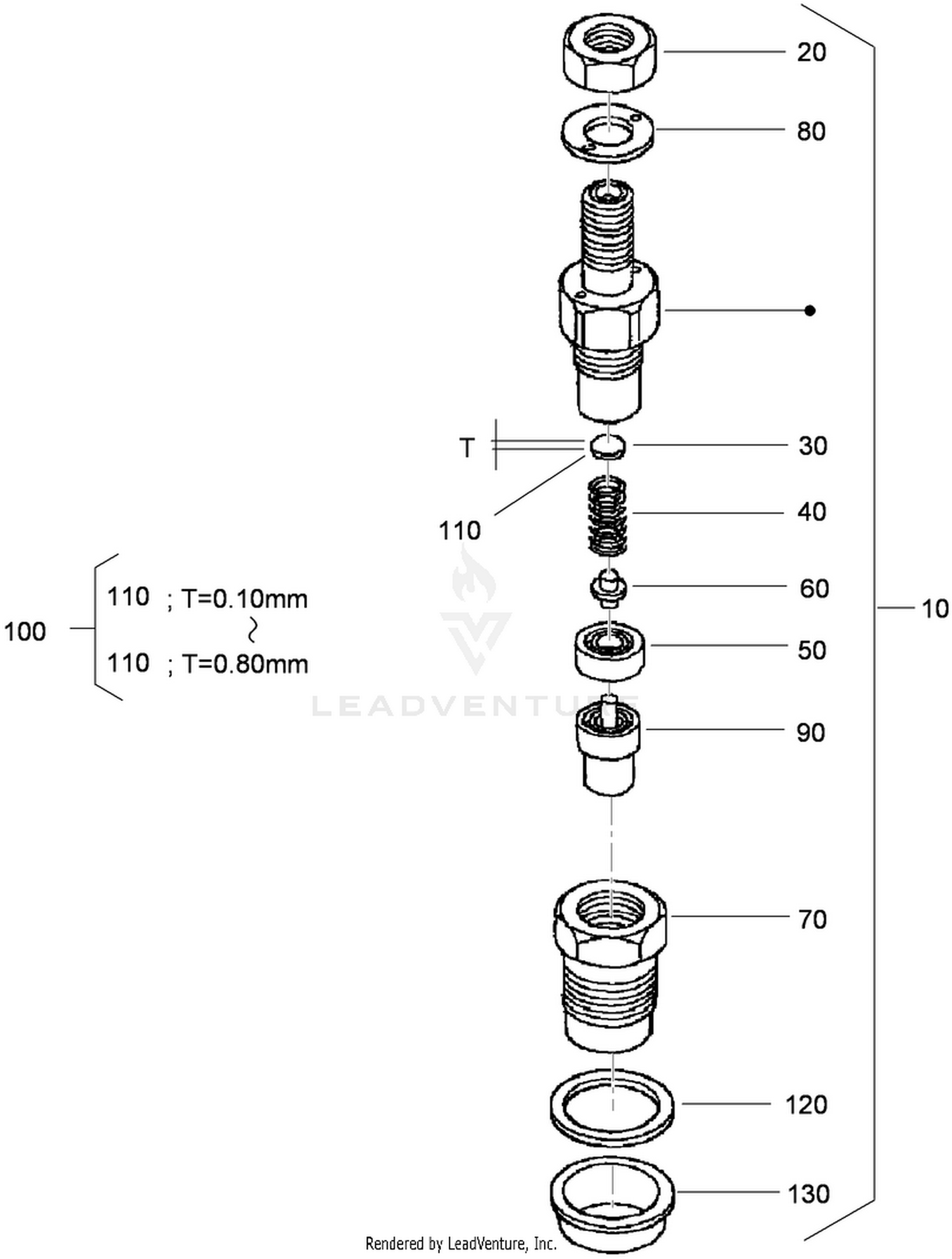 Nozzle Holder Component Assembly