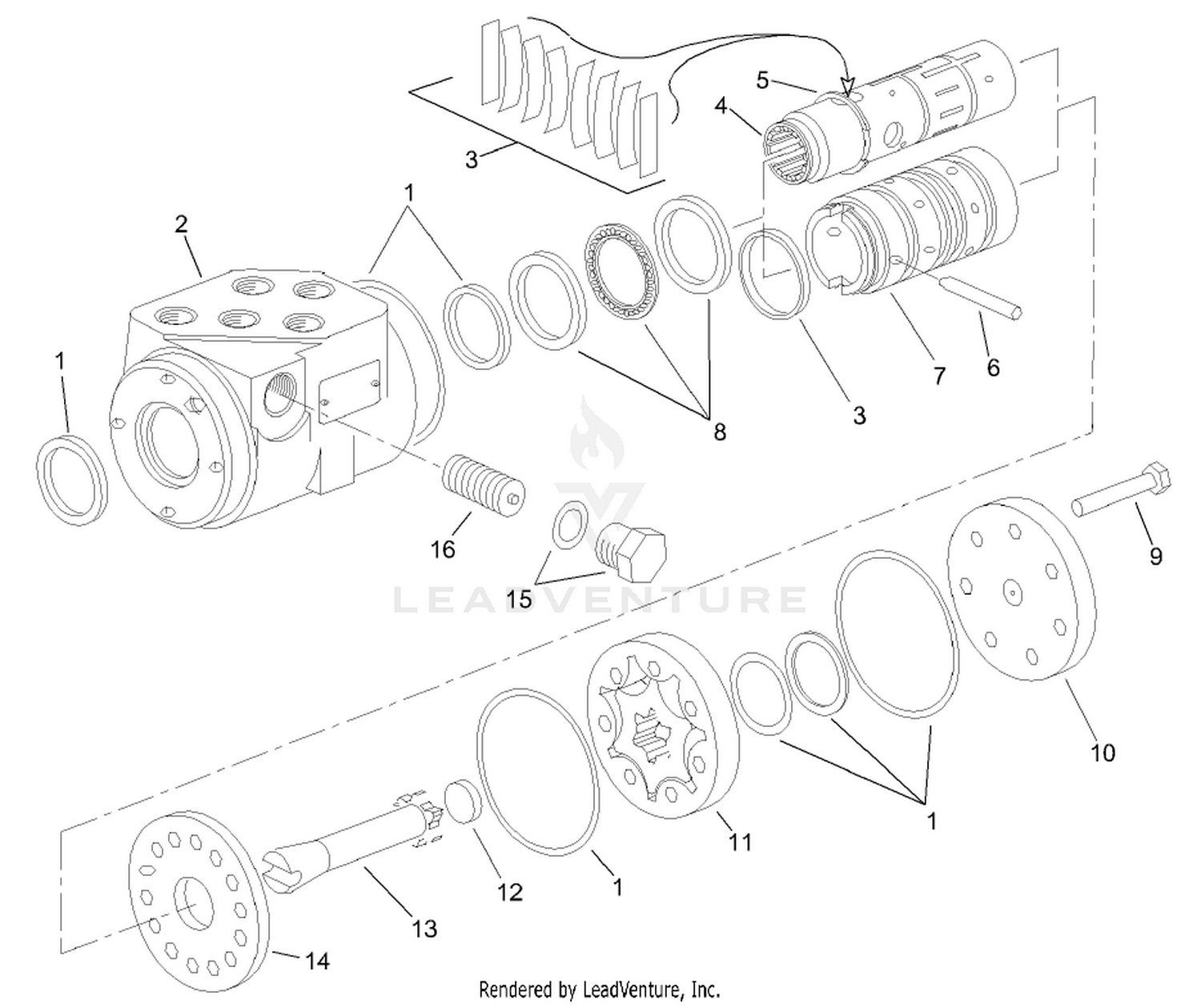 Steering Valve Assembly No. 104-2213