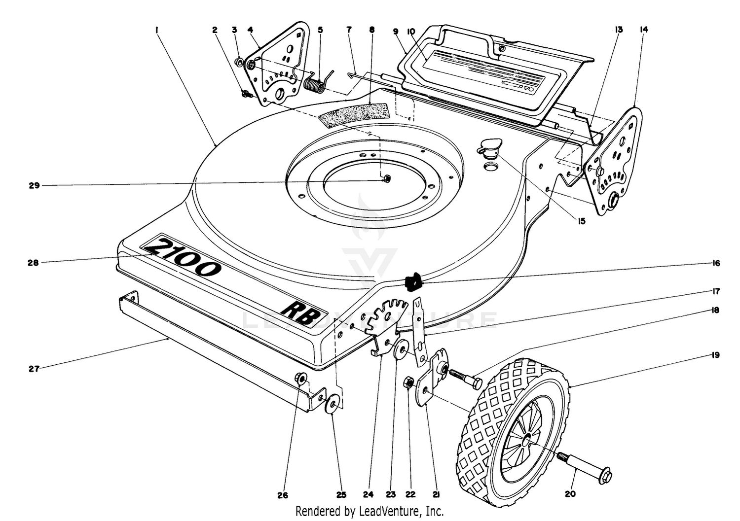 Mower Housing (model No. 16940)