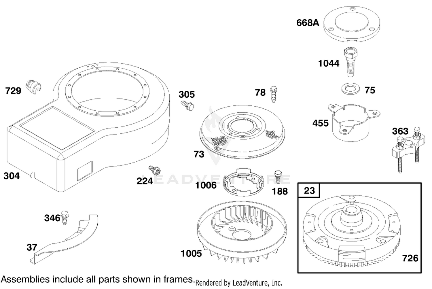 Engine Briggs  Stratton Model 28m707-1182-E1 7