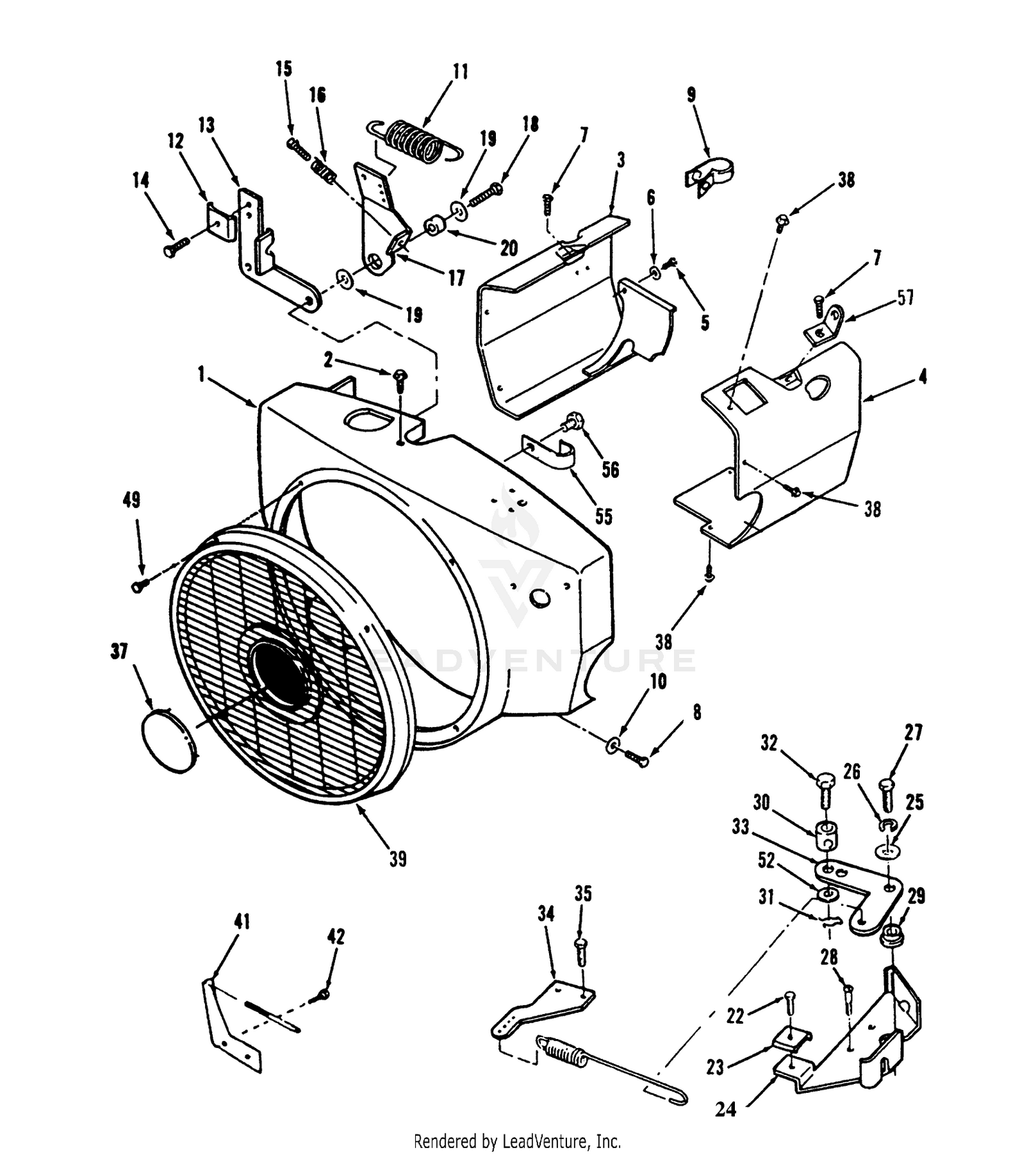 Blower Housing And Governor