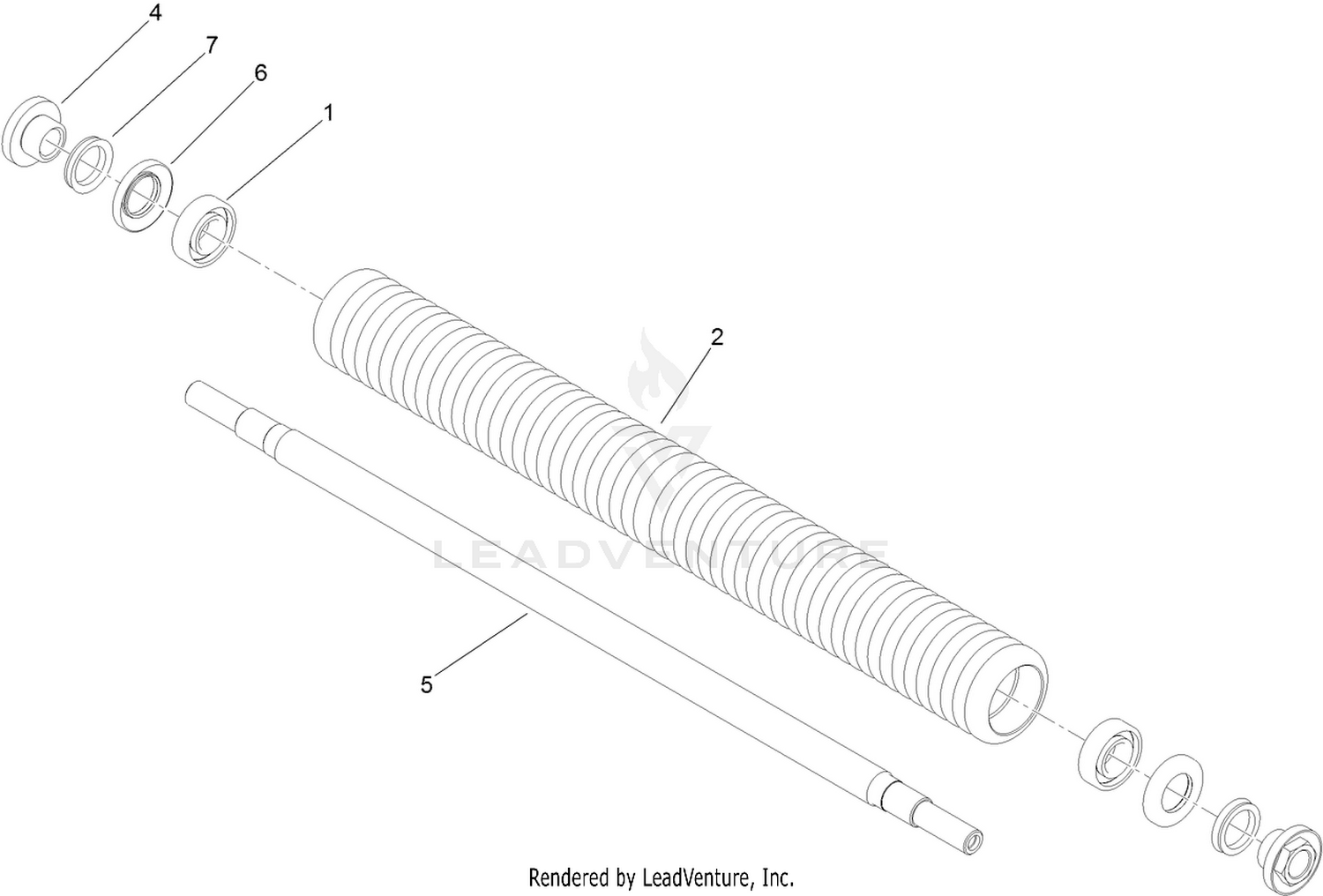 Narrow Wiehle Roller Assembly No. 115-7360