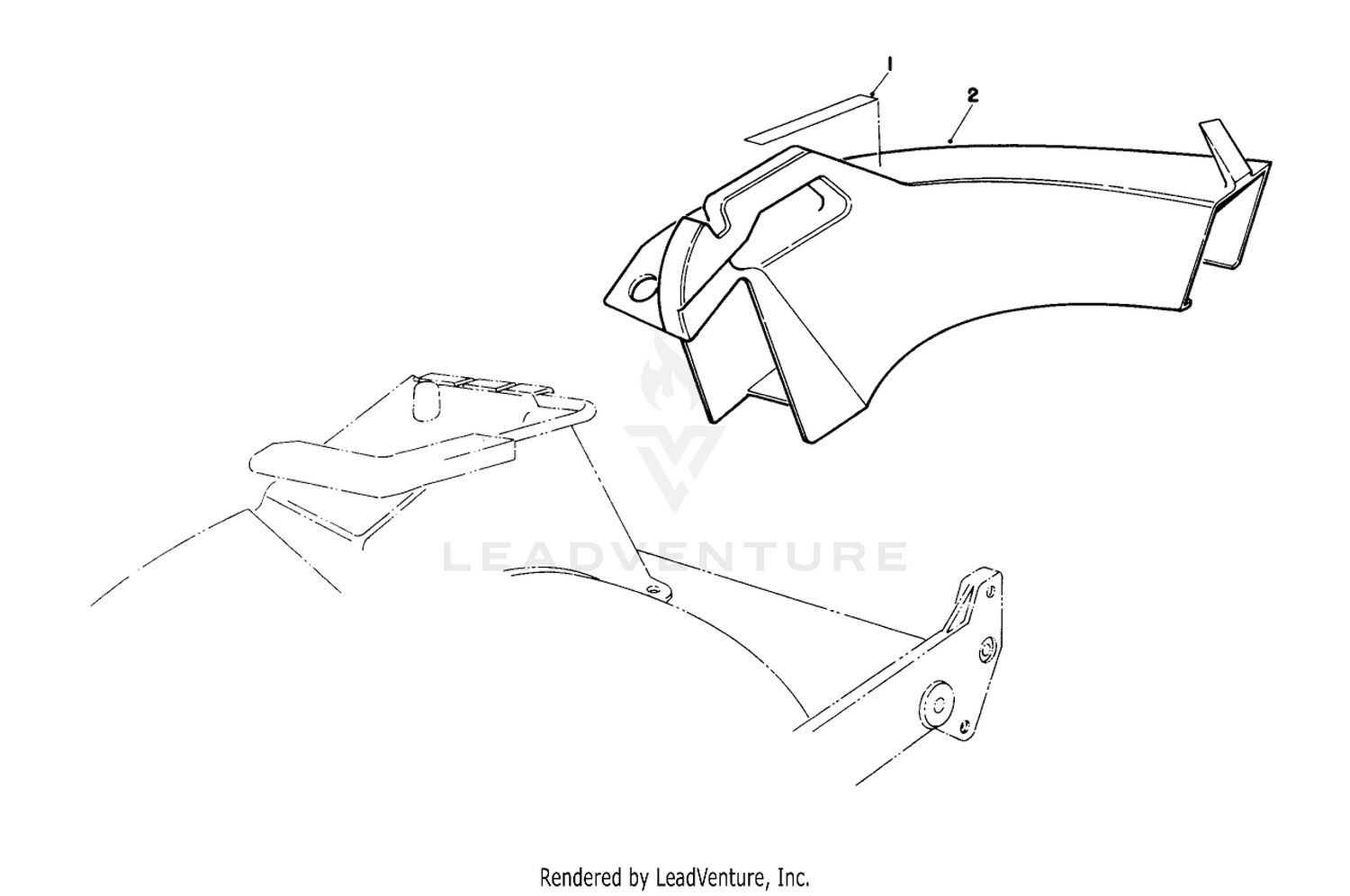 Side Discharge Chute Model No 59168 (optional)