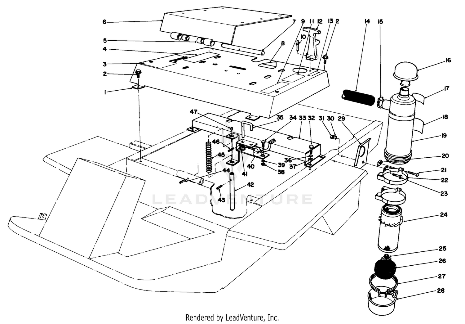 Seat Mount And Air Cleaner Assembly
