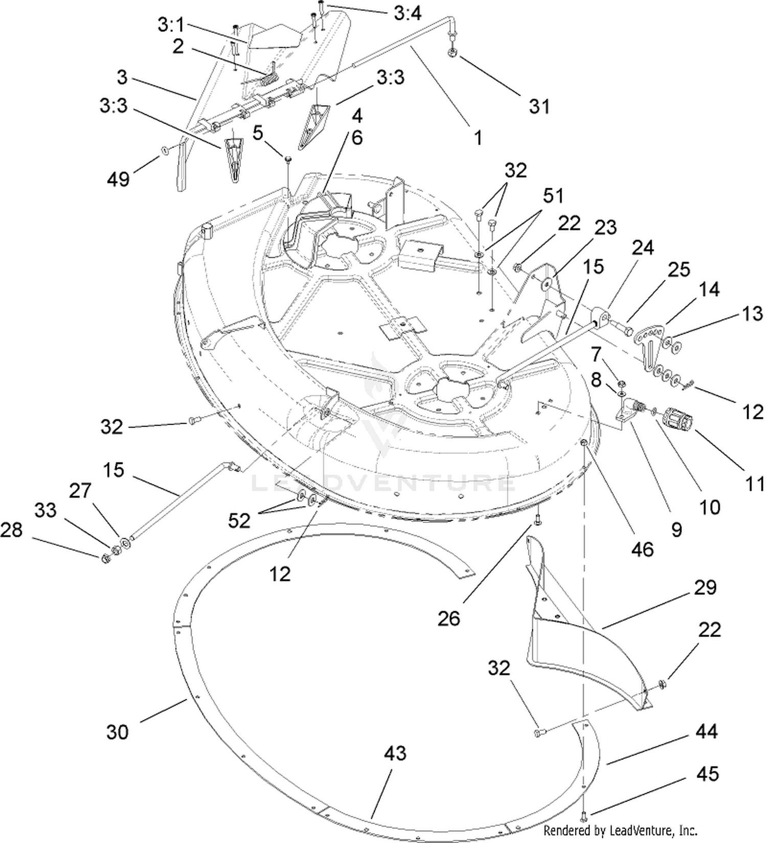 Deflector and Baffle Assembly
