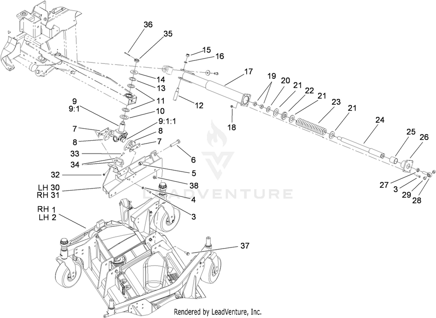 Wing Connection and Impact Arm Assembly