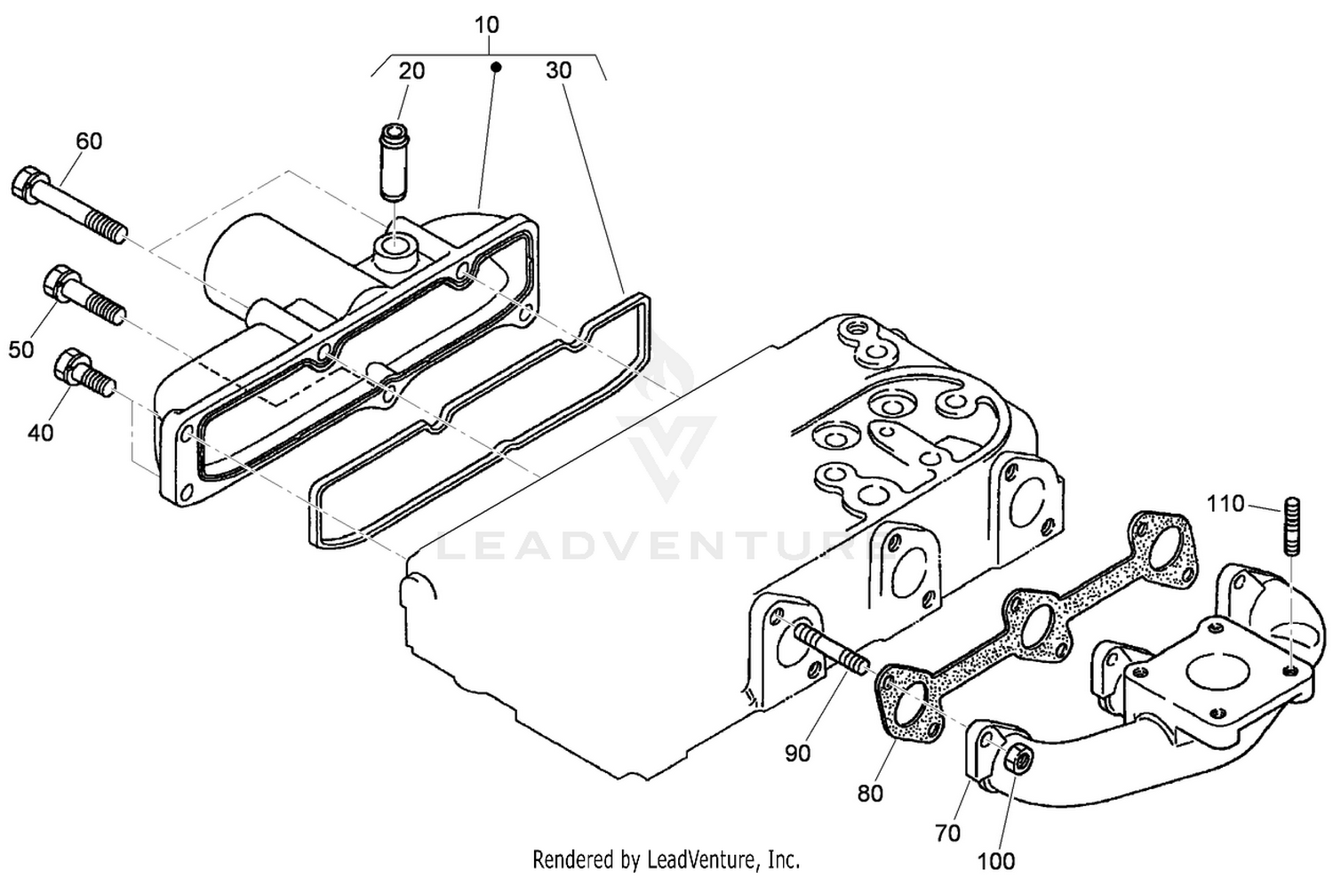 Inlet and Exhaust Manifold Assembly