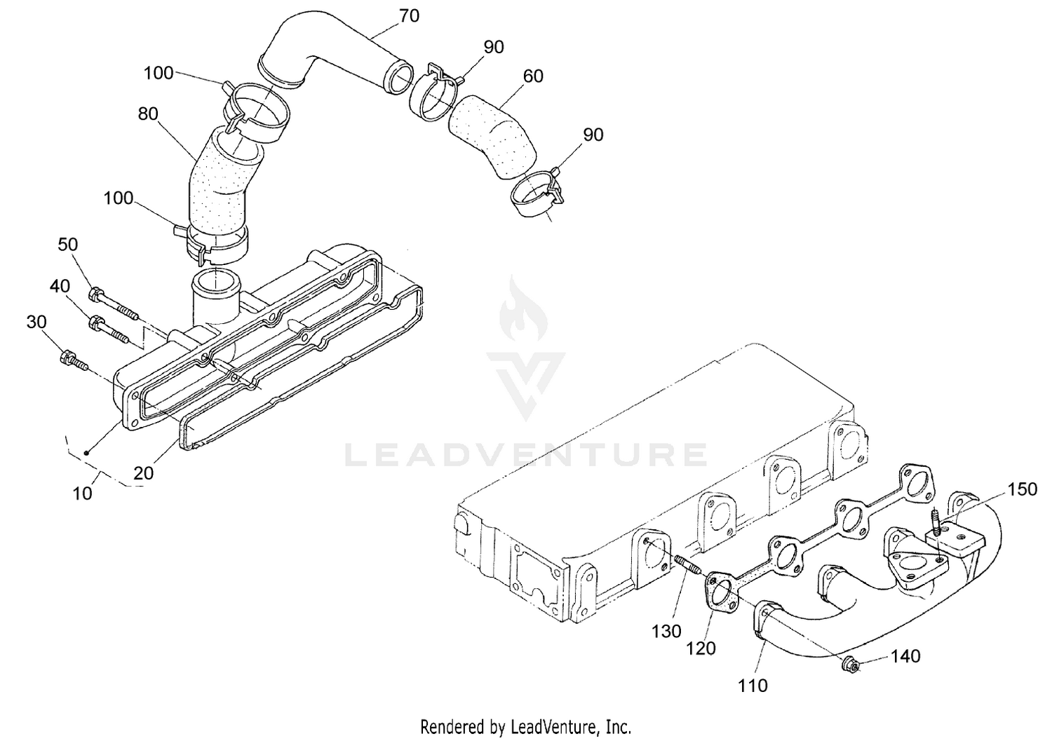 Inlet / Exhaust Manifold Assembly