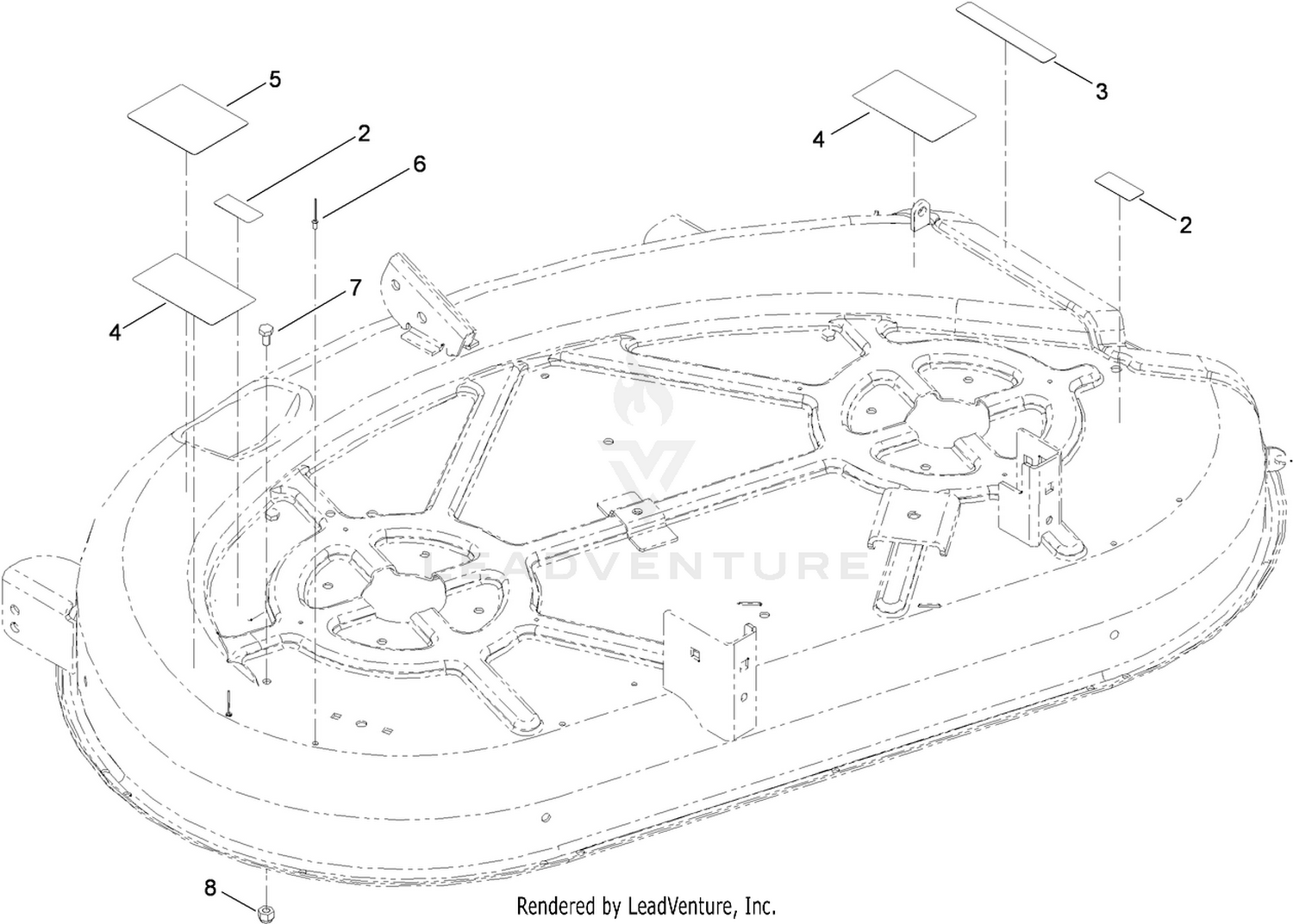 42 Inch Deck Assembly No. 117-1290