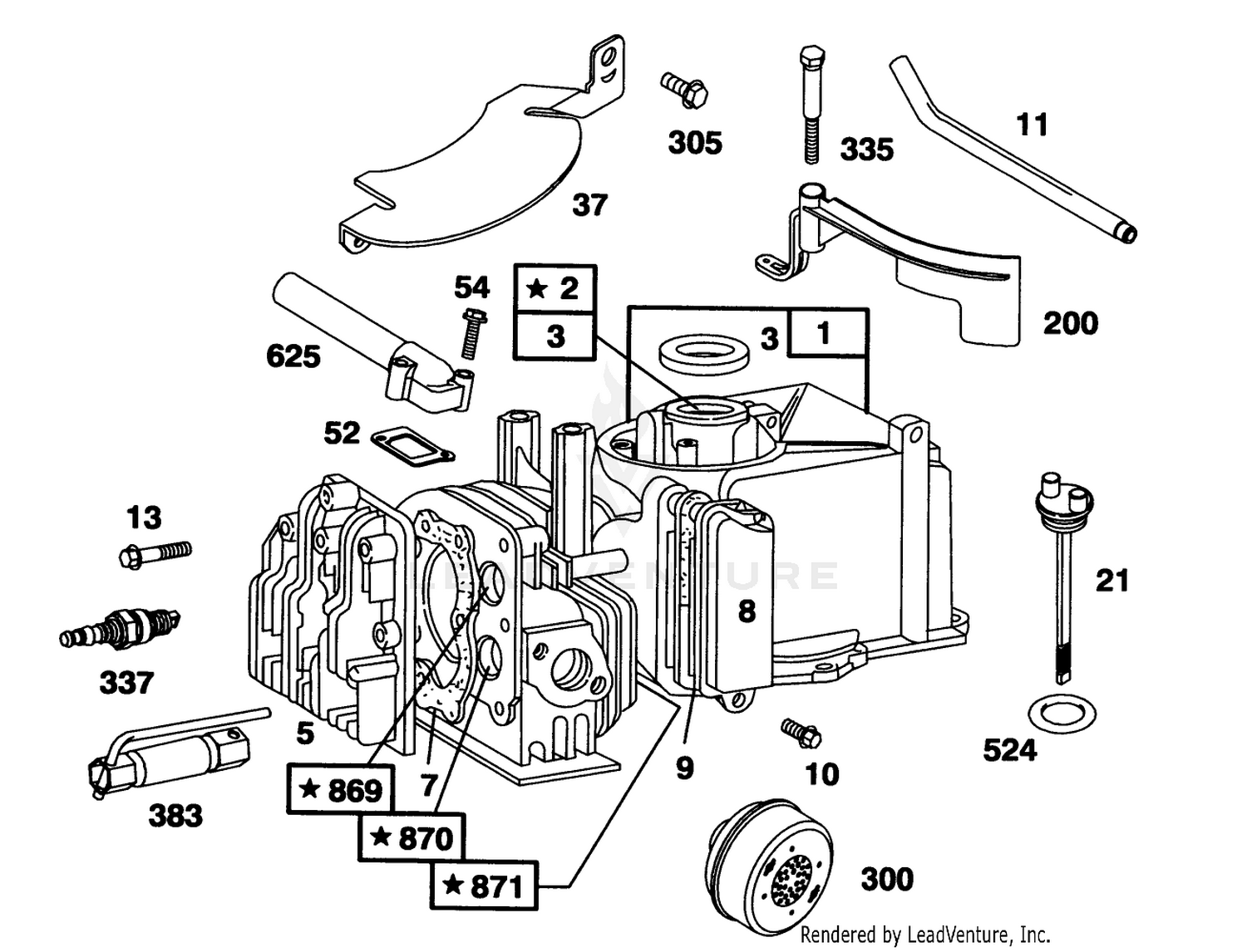Engine Briggs  Stratton Model 95902-3154-01