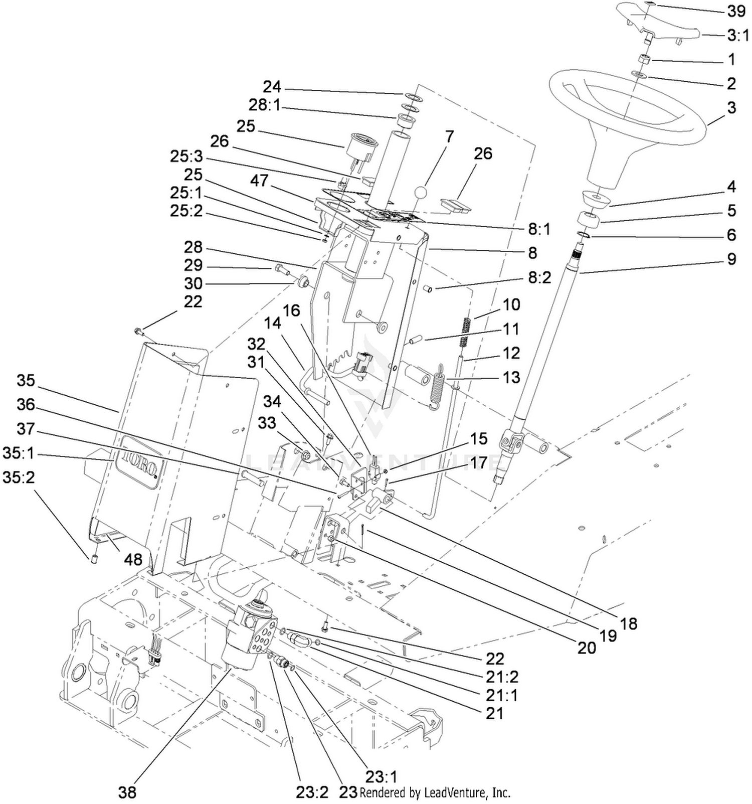 Steering Tower Assembly