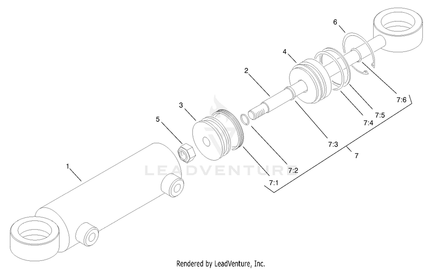 Hydraulic Cylinder Assembly No. 94-8141