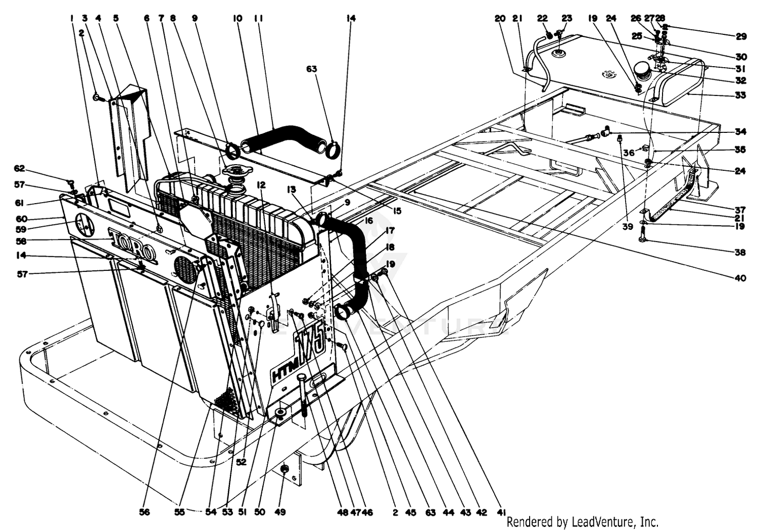 Radiator And Grille Assembly