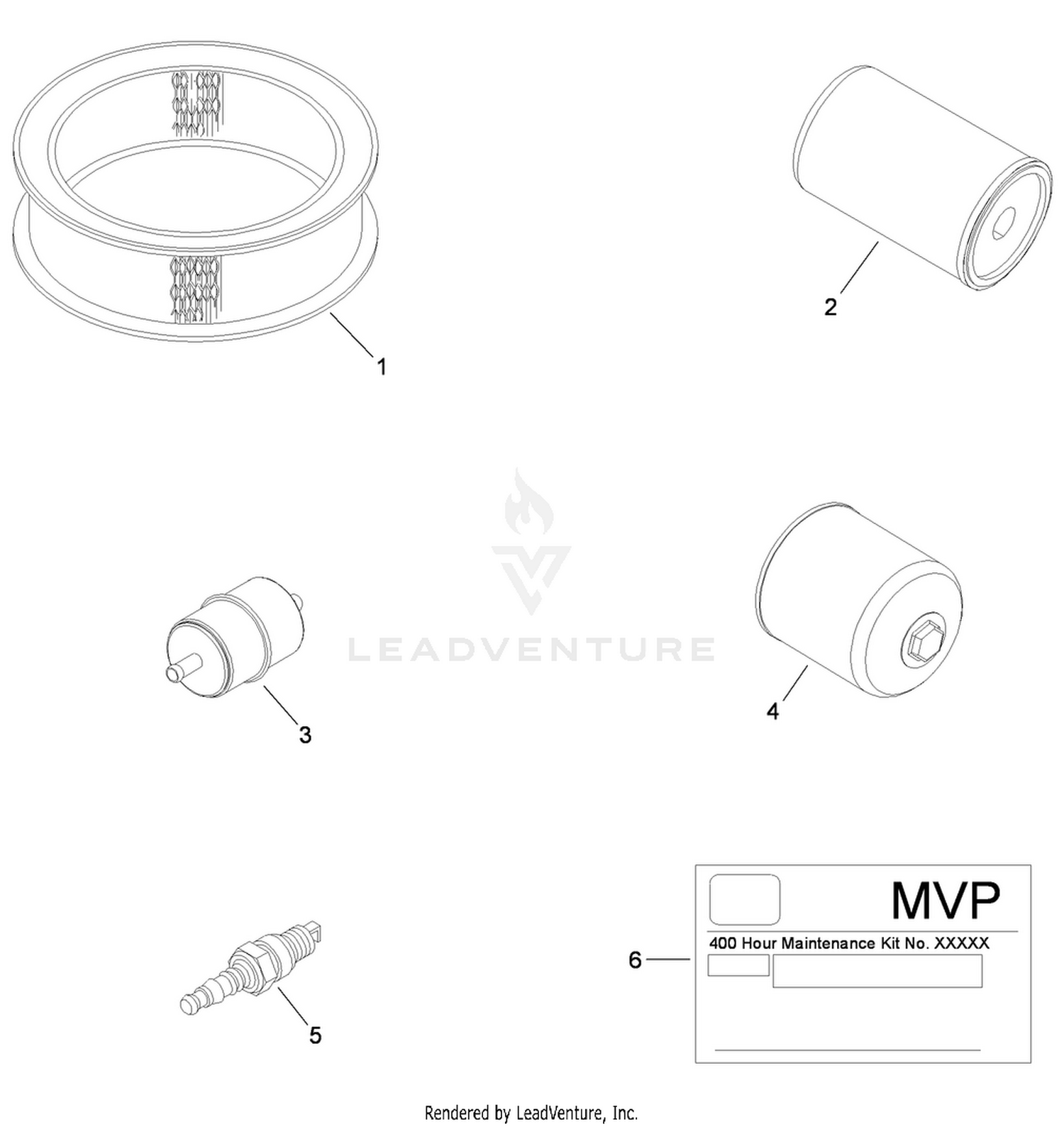 MVP Filter and Spark Plug Kit