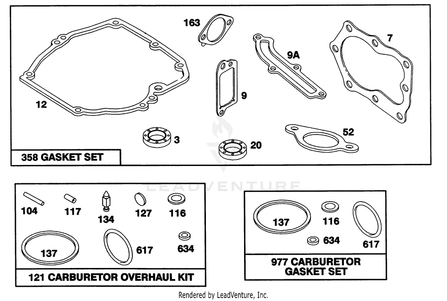 Engine Briggs  Stratton Model 122702-3188-01 8