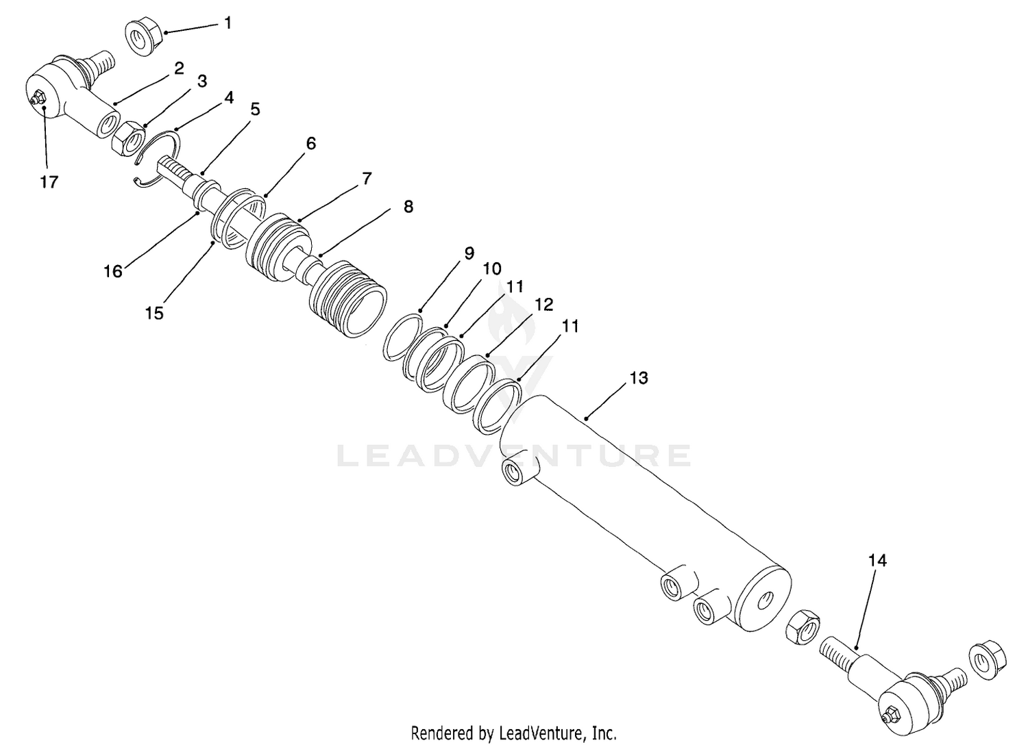 Hydraulic Cylinder Assembly No. 86-2190