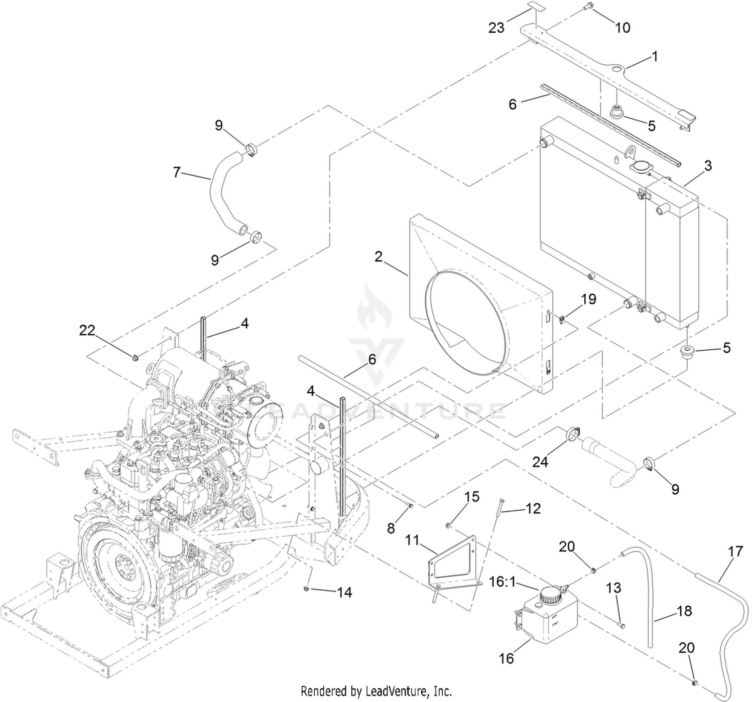 Radiator Component Assembly
