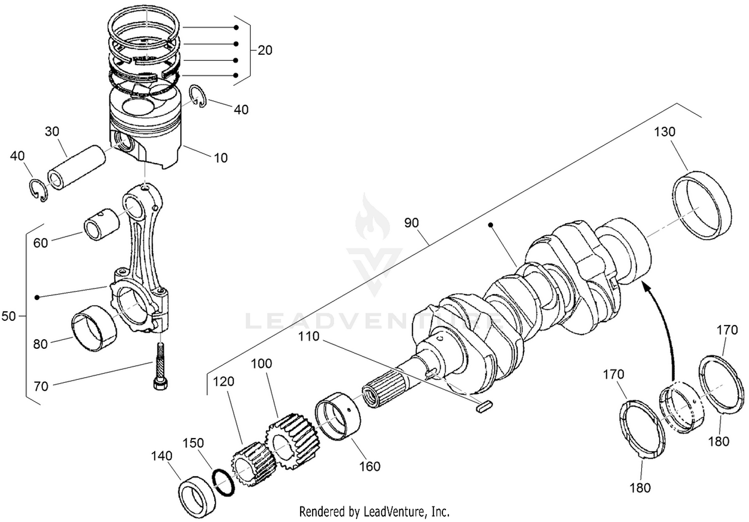 Piston and Crankshaft Assembly