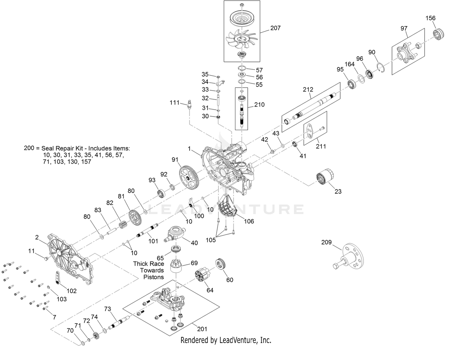 RH Transaxle Assembly No. 133-4419