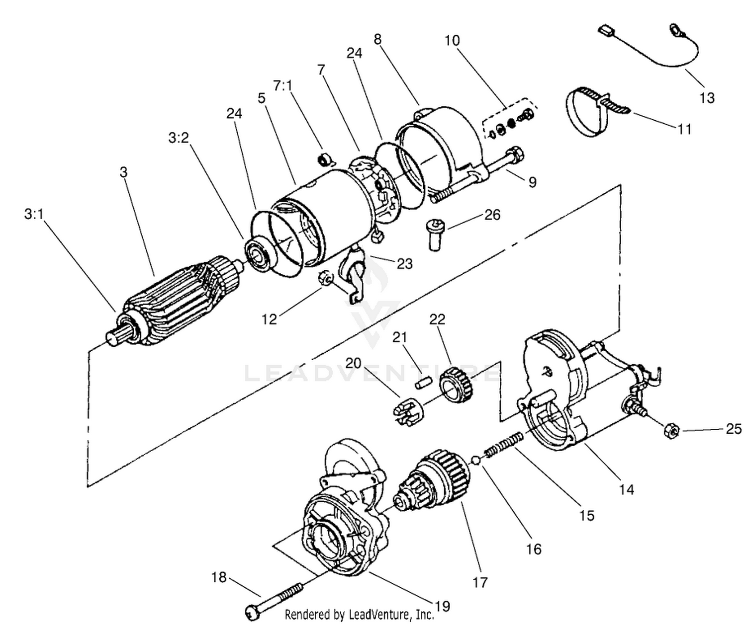 Starter Assembly No. 98-9705