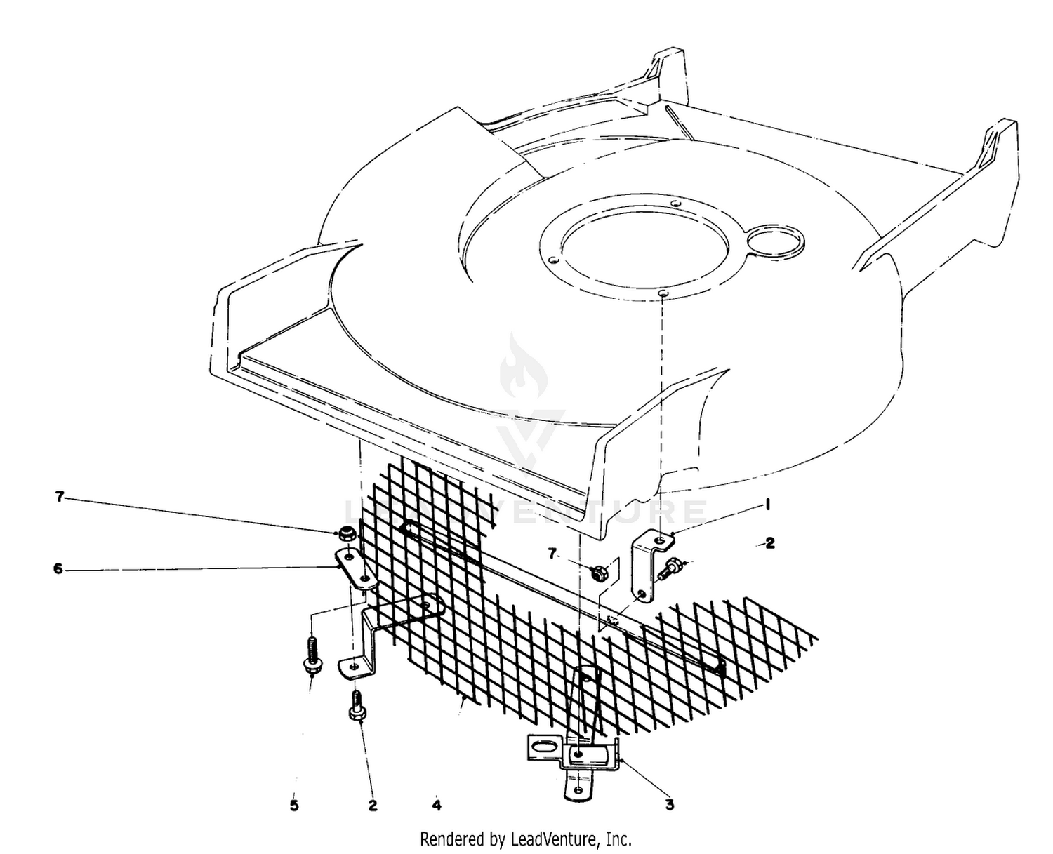 Leaf Shredder Kit Model No. 59105 (optional)