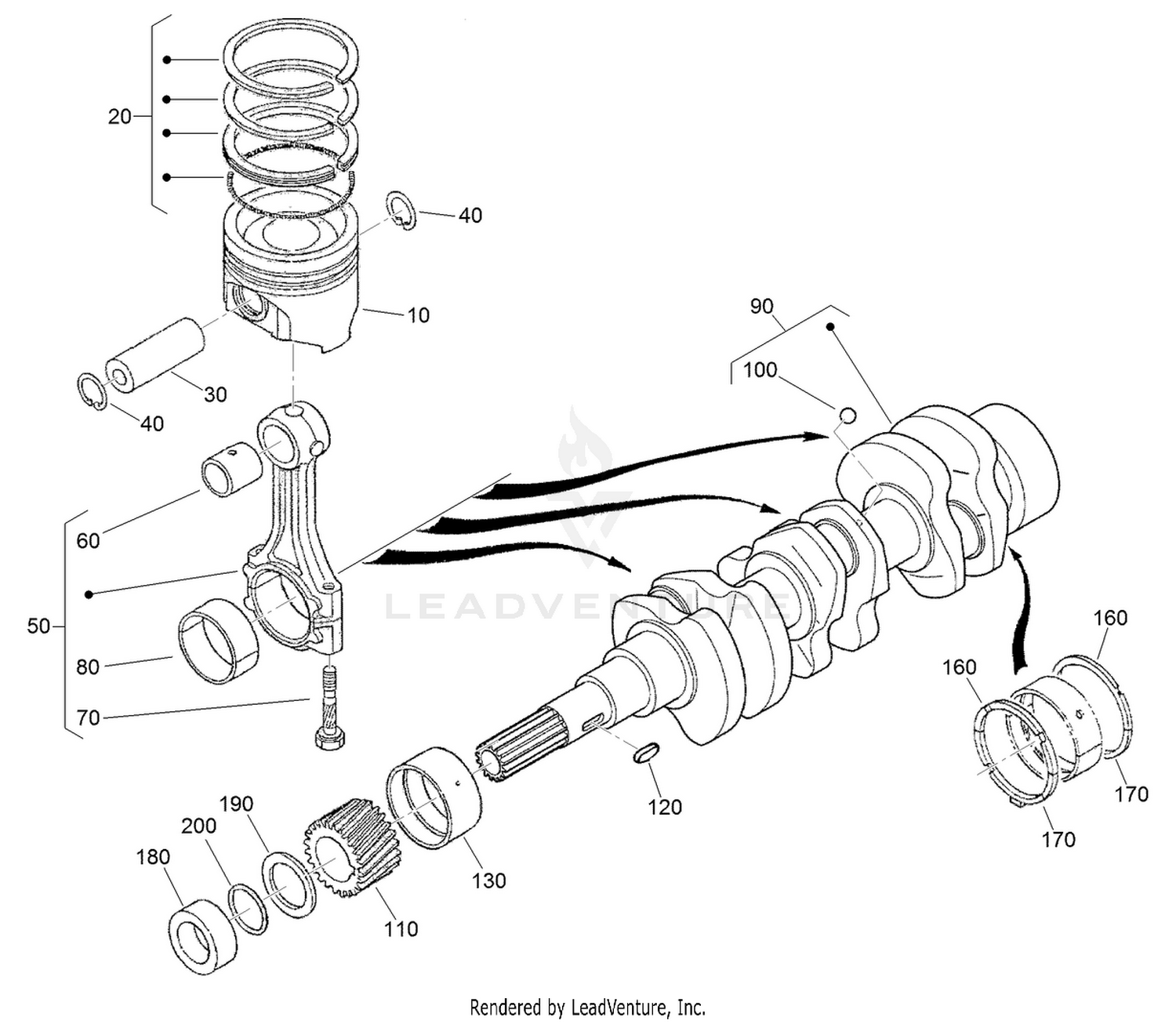 Piston and Crankshaft Assembly