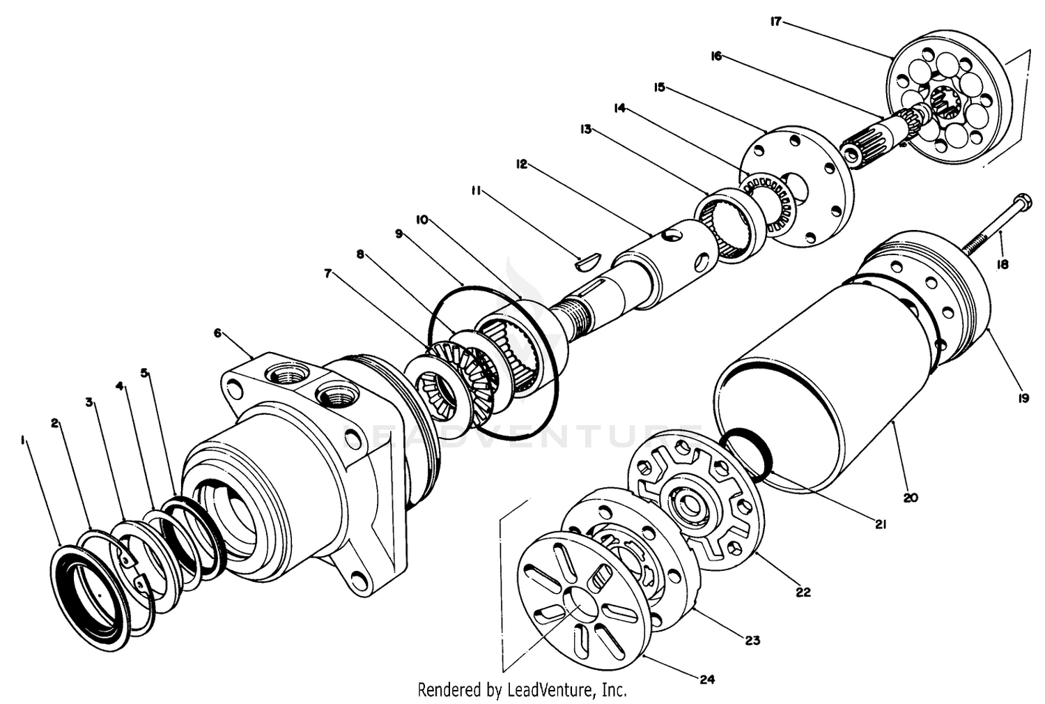 No. 10-8010 Hydraulic Drive Motor