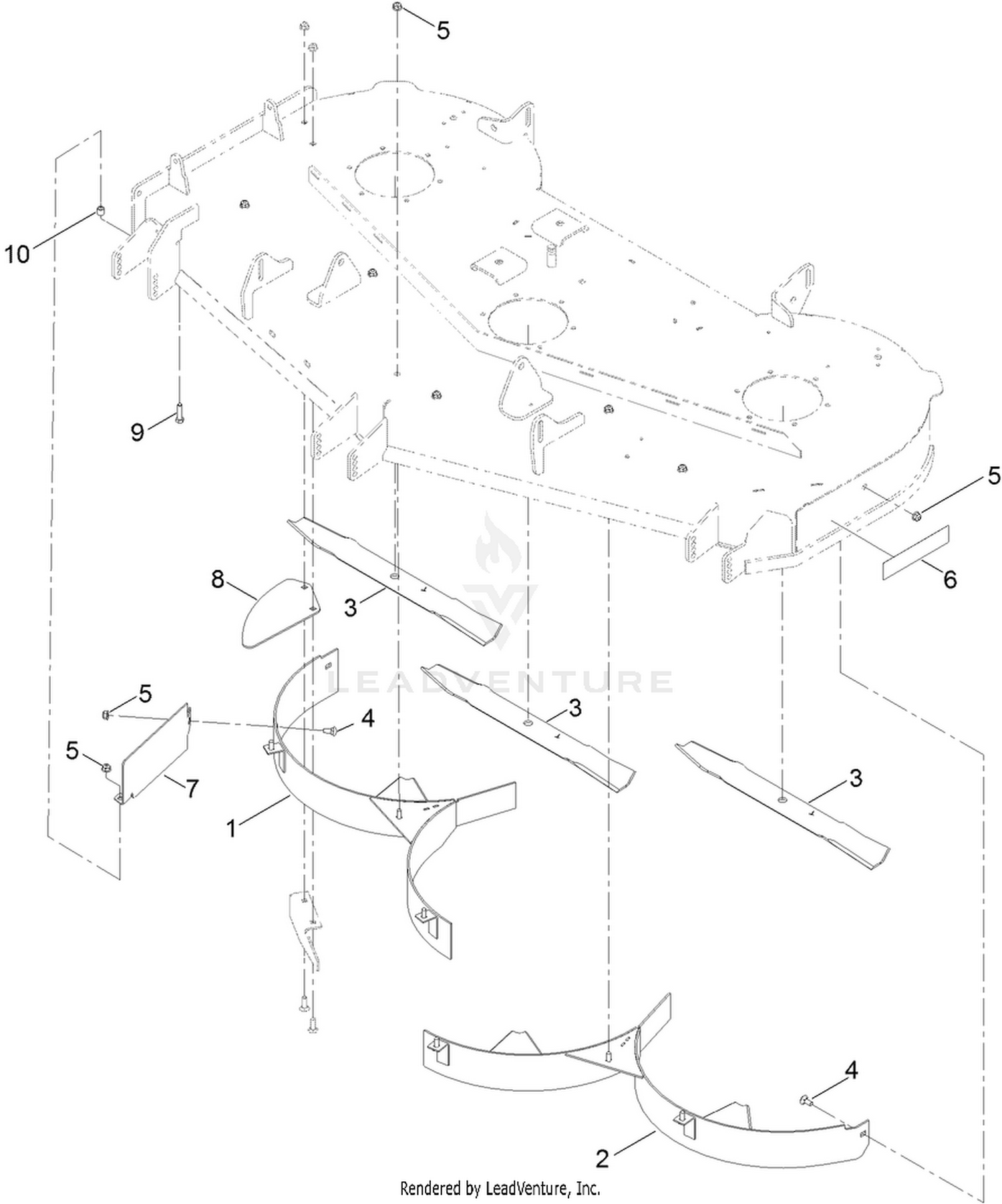 60in Recycler Kit Assembly No. 136-7490