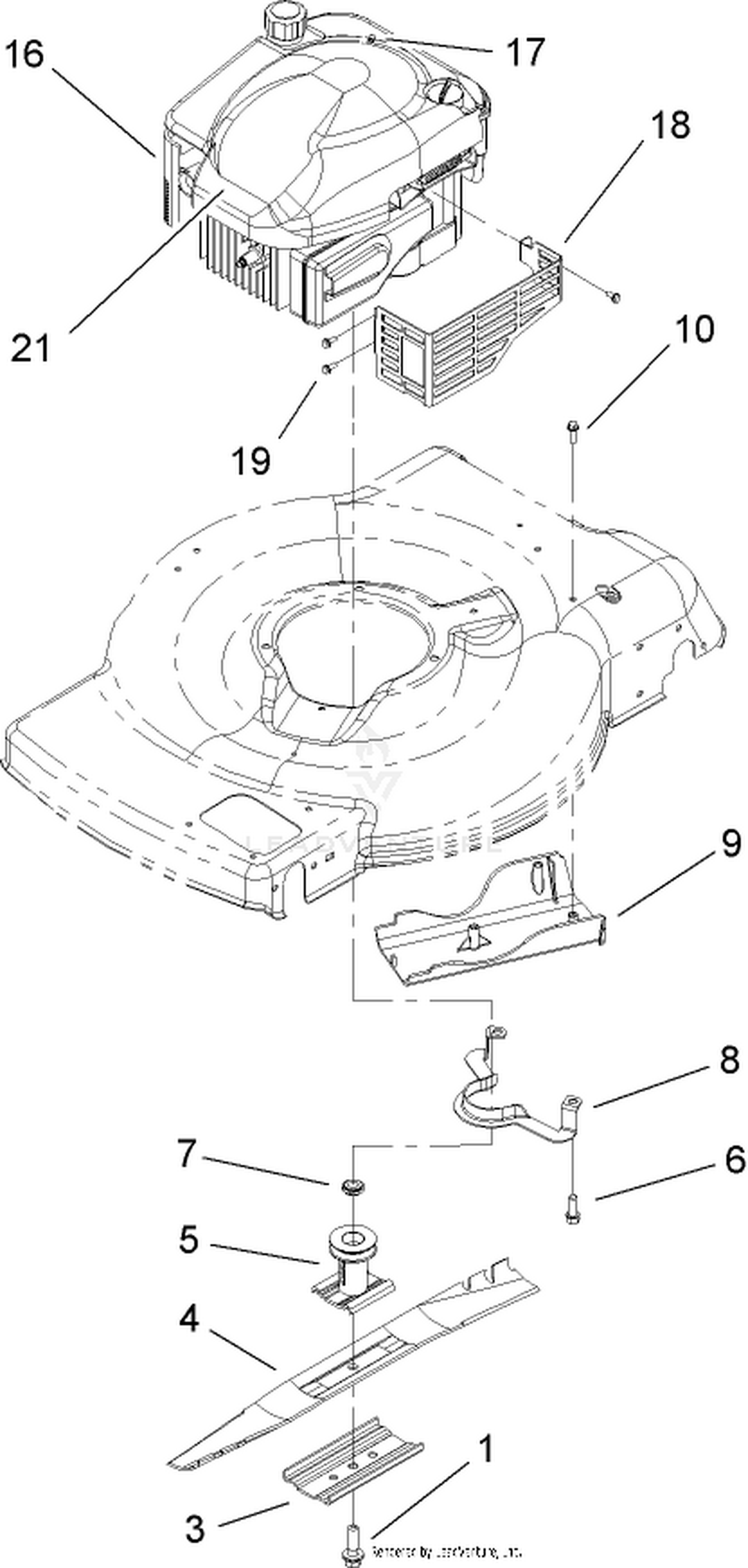 Engine and Blade Assembly