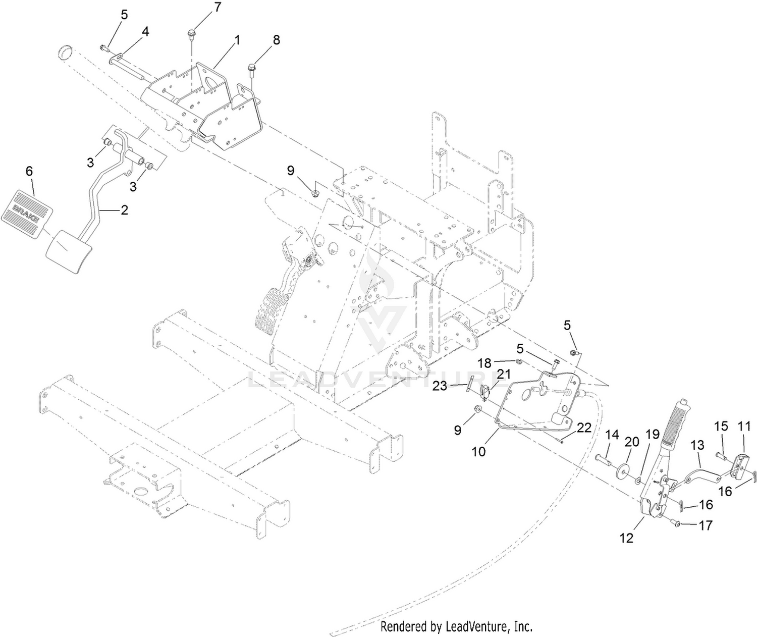 Pedal and Control Assembly