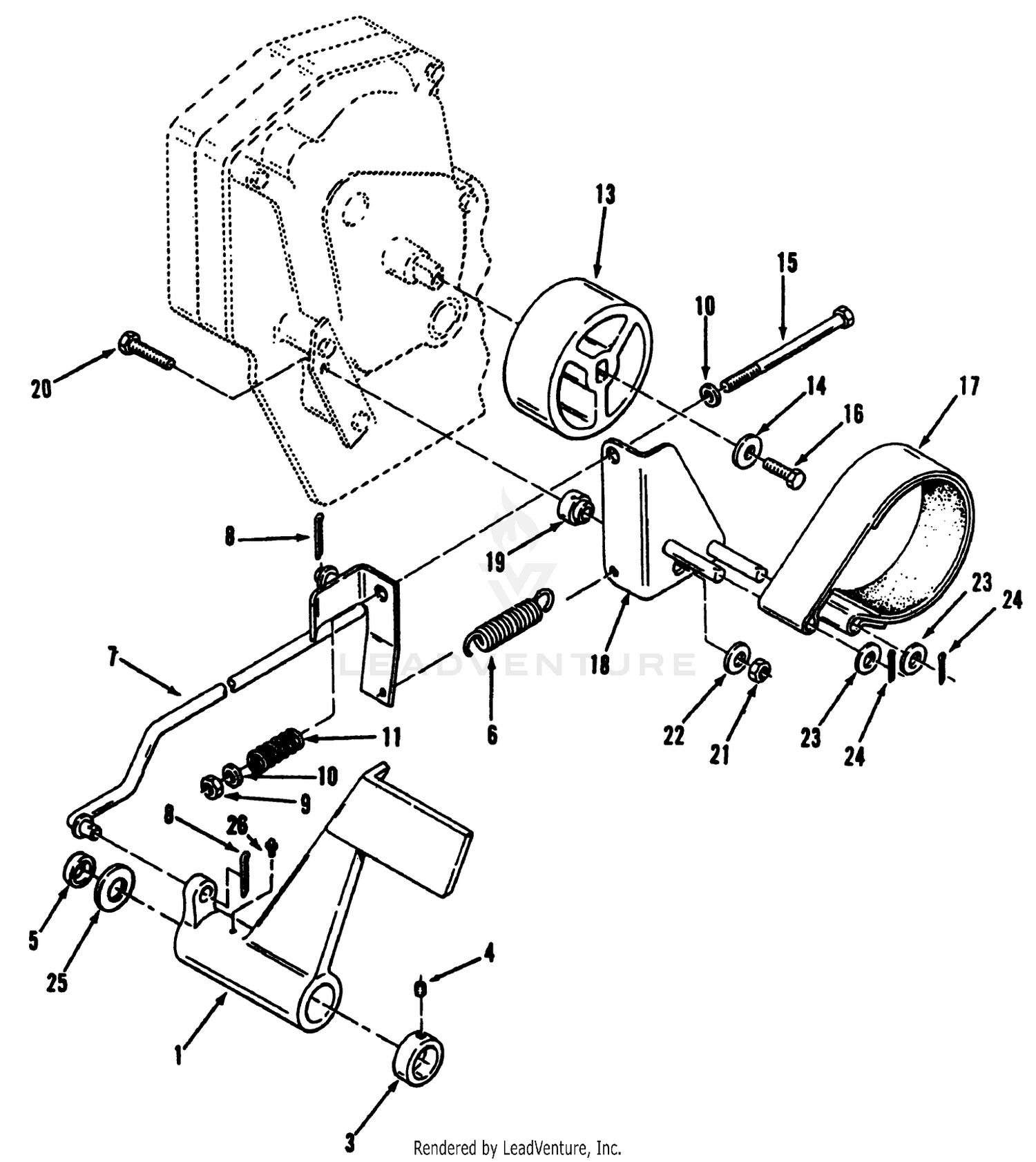 Clutch, Brake And Speed Control Linkage 2