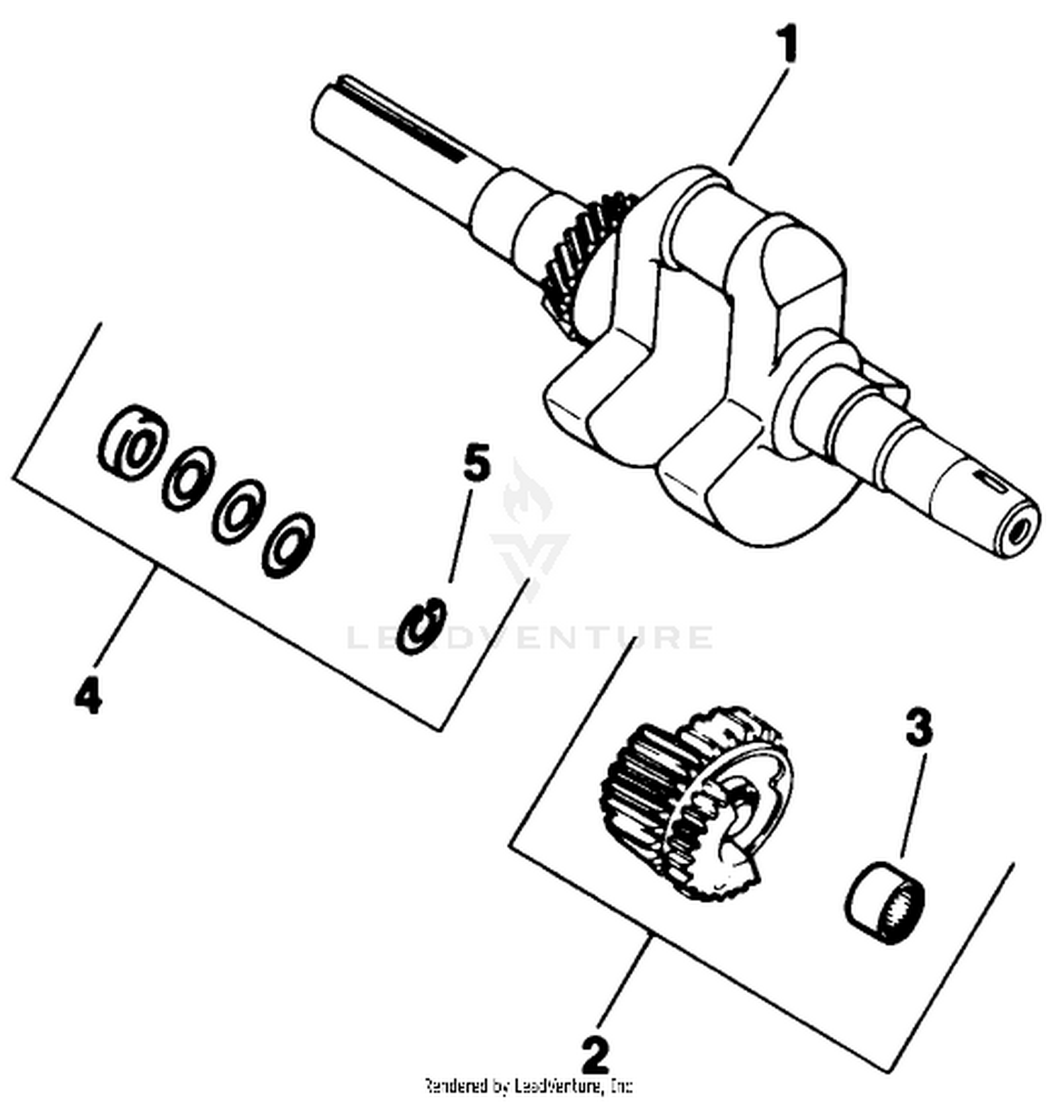 Crankshaft Engine Model No. M16 Spec. No. 711526