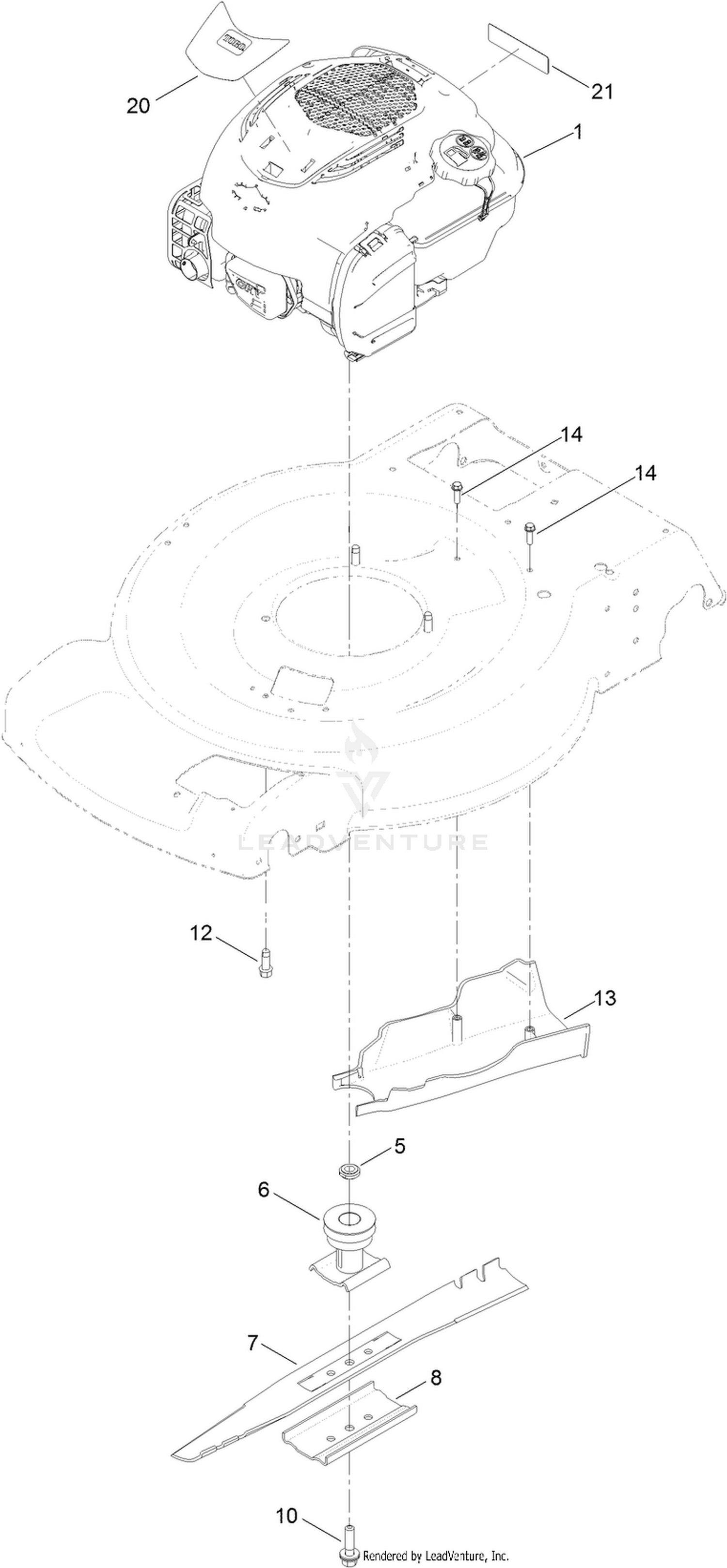 Engine and Blade Assembly