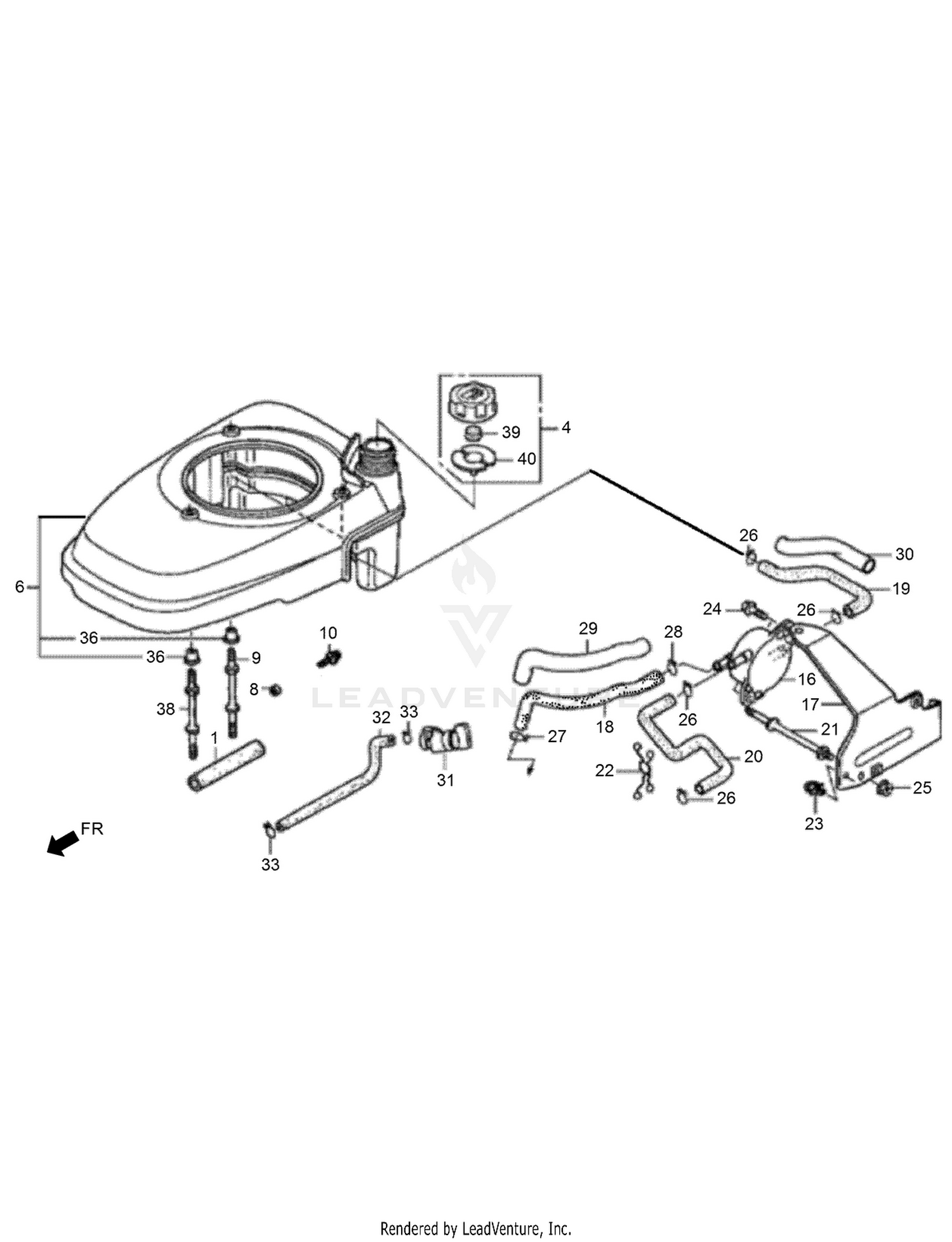 Fuel Tank and Fuel Pump Assembly
