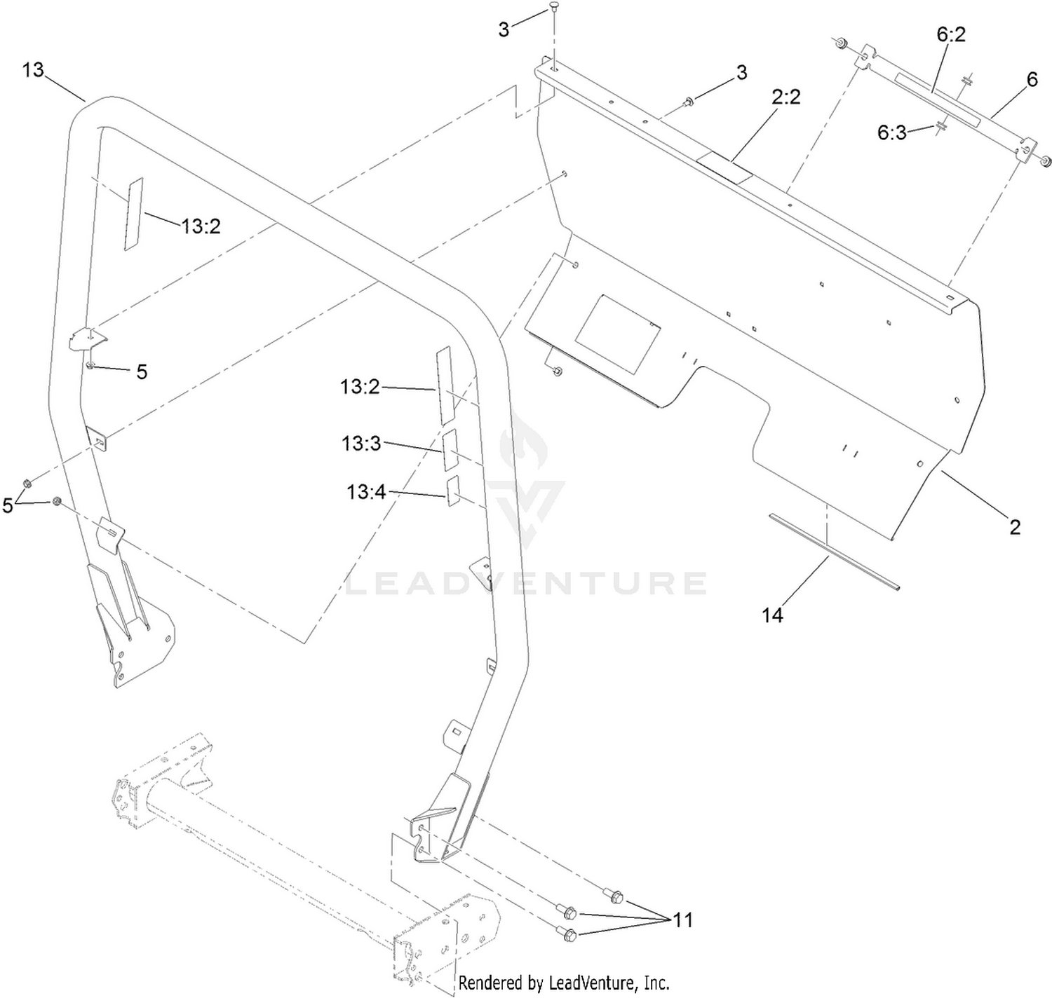 Roll-Over Protection System Assembly