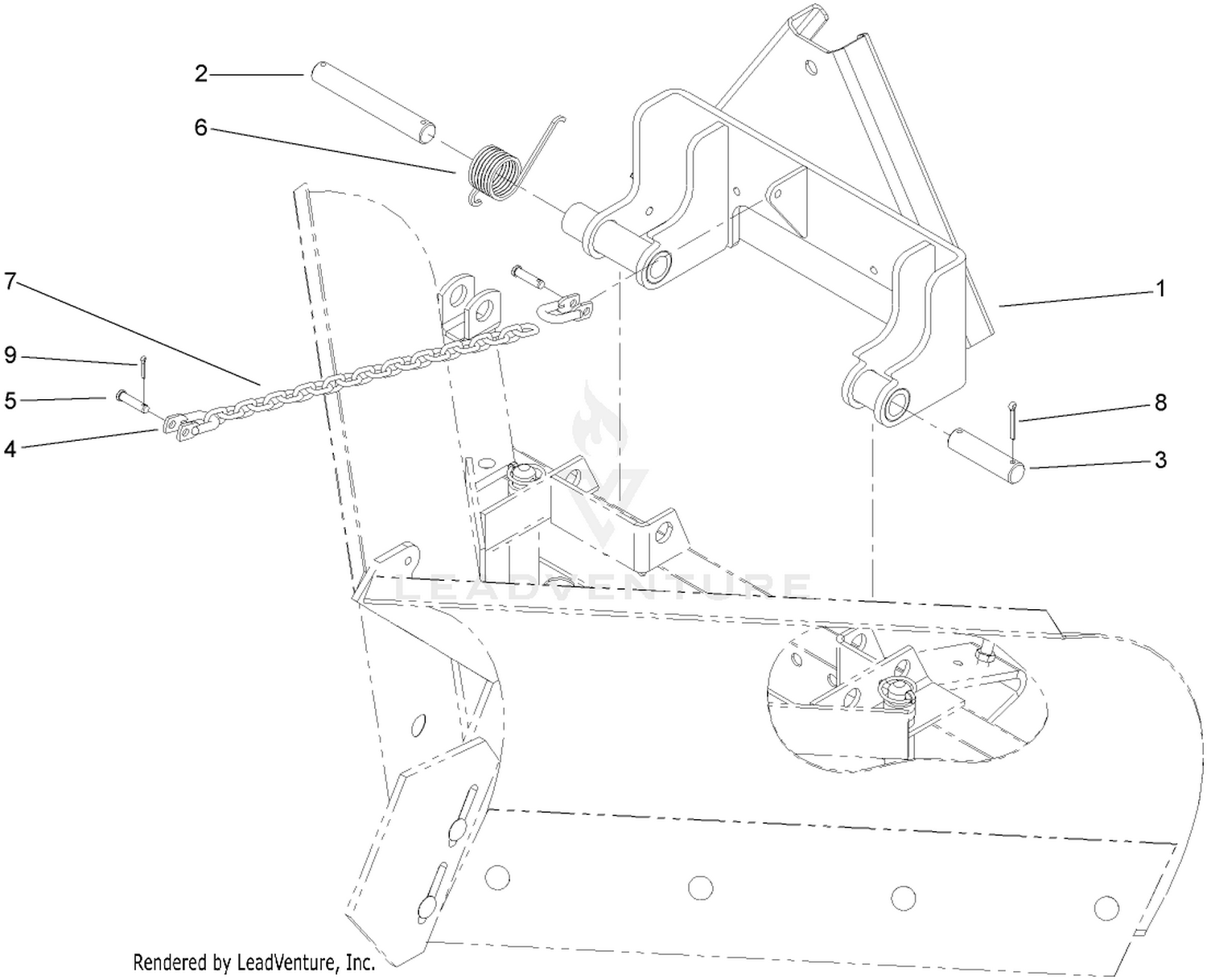 V-Plow Mounting Kit No. 110-6430