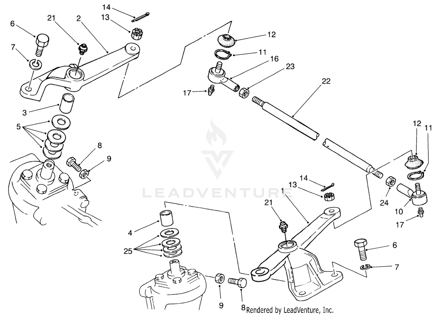 Steering Arm Linkage Axle No. 74-5621 (model No. 03603)