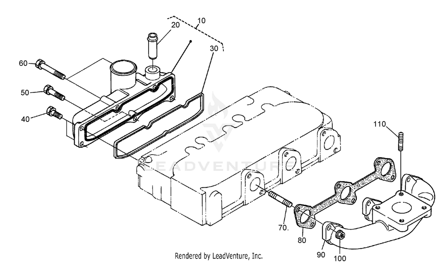 Inlet and Exhaust Manifold Assembly