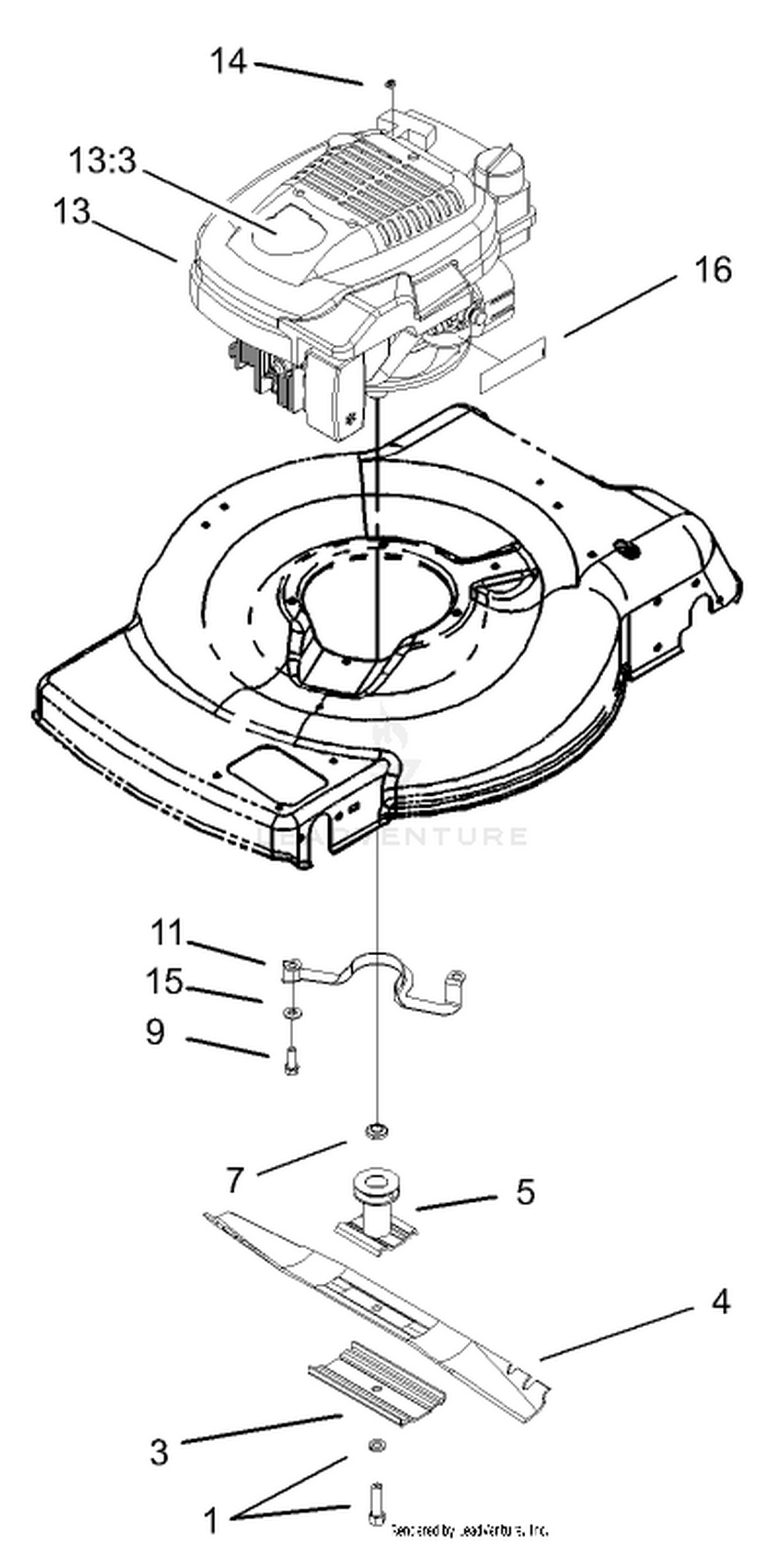 Engine and Blade Assembly