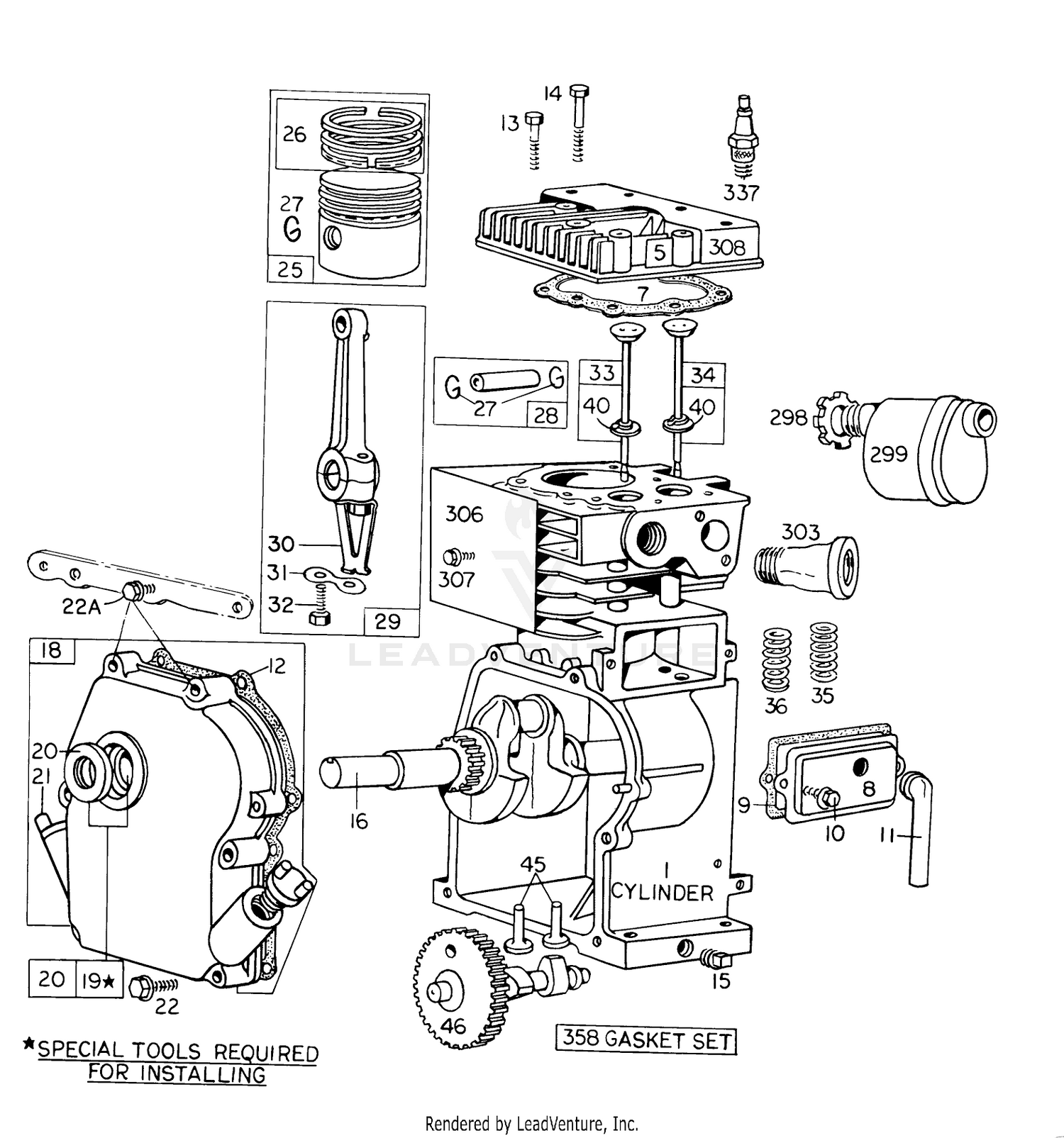 Engine Model No. 60102 Type 0332-01 Briggs  Stratton