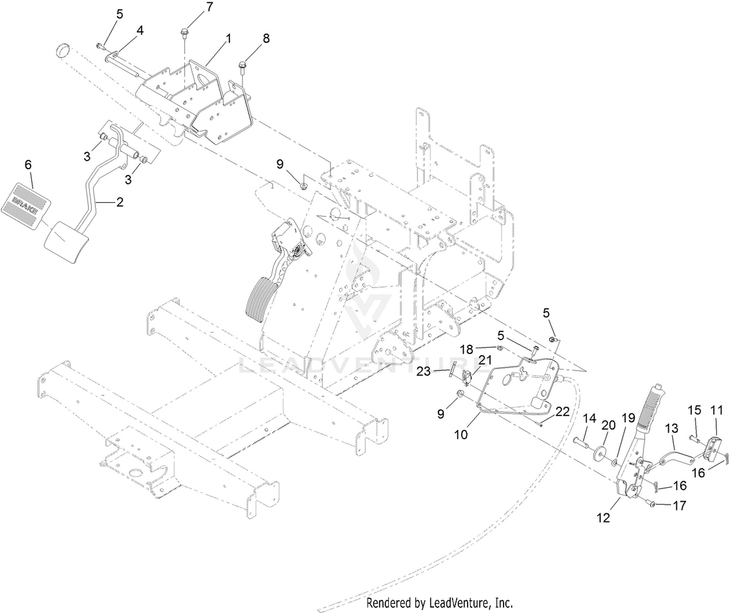 Pedal and Control Assembly