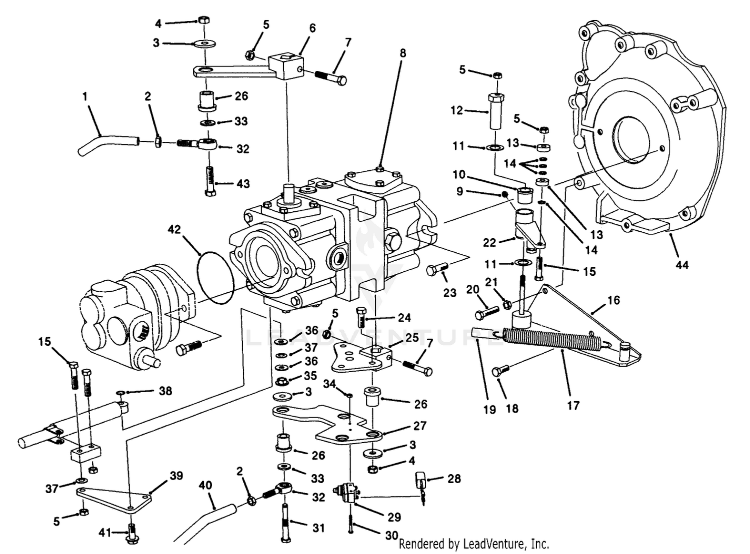 Hydraulic Pump Installation Assembly