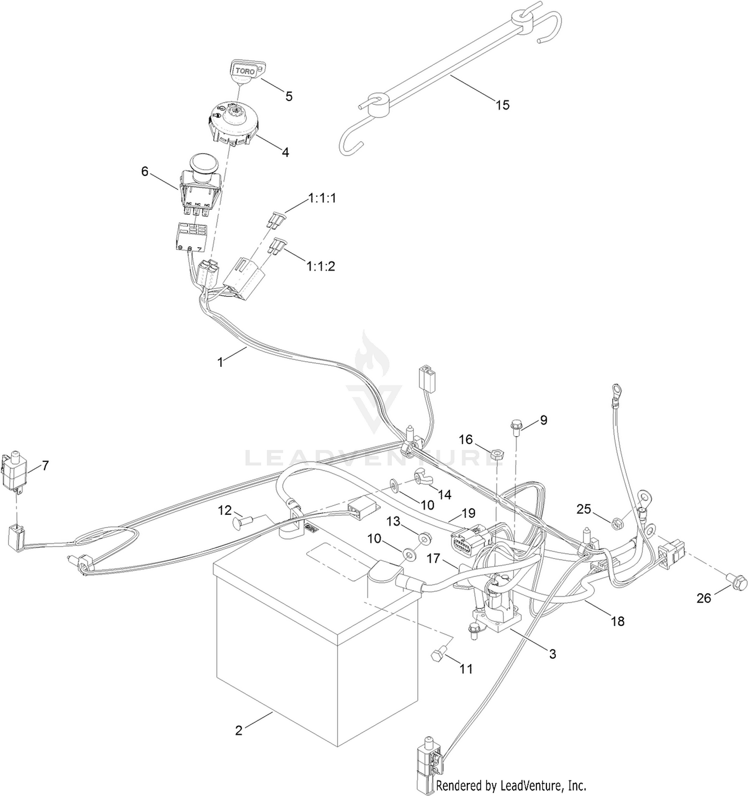 Battery and Electrical Assembly