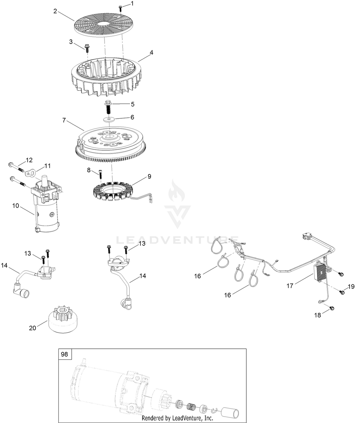 Ignition and Electrical Assembly