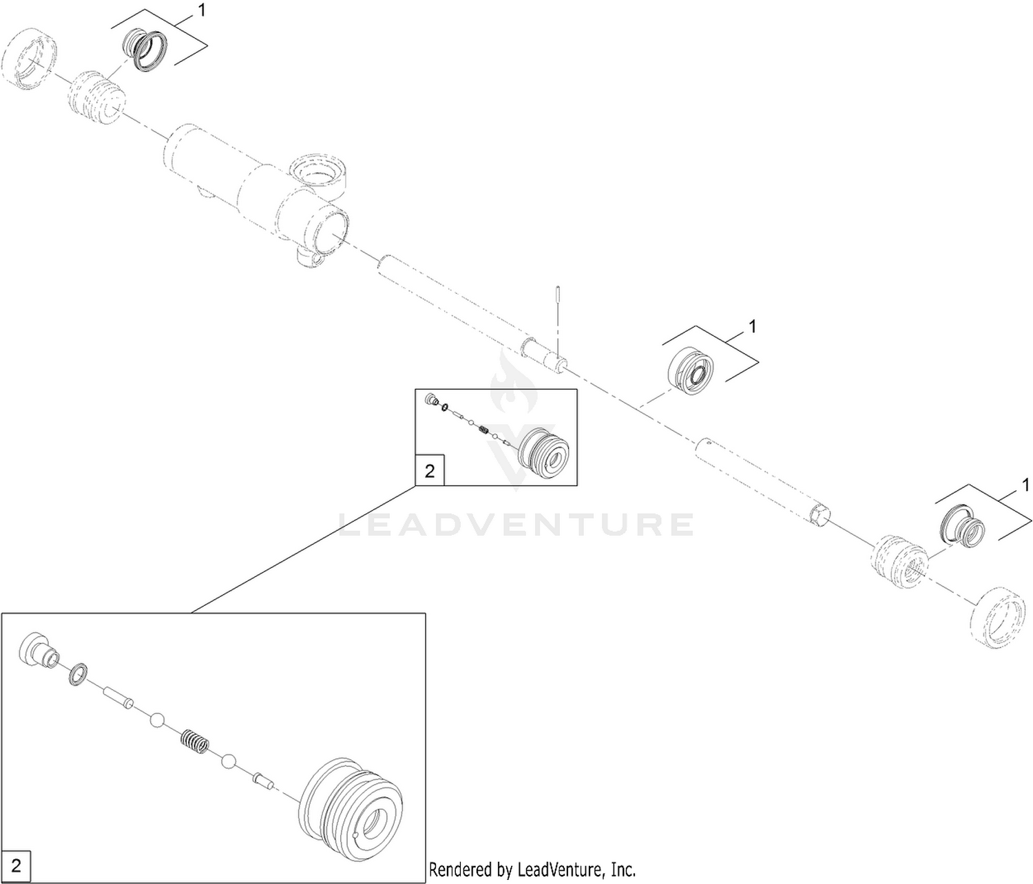 Hydraulic Cylinder Assembly No. 115-0060