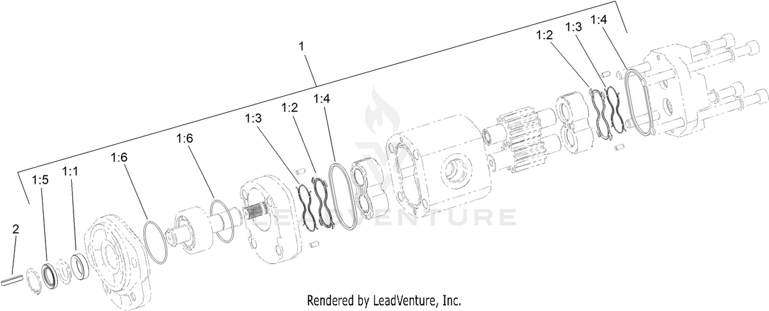 Hydraulic Motor Assembly No. 117-4686