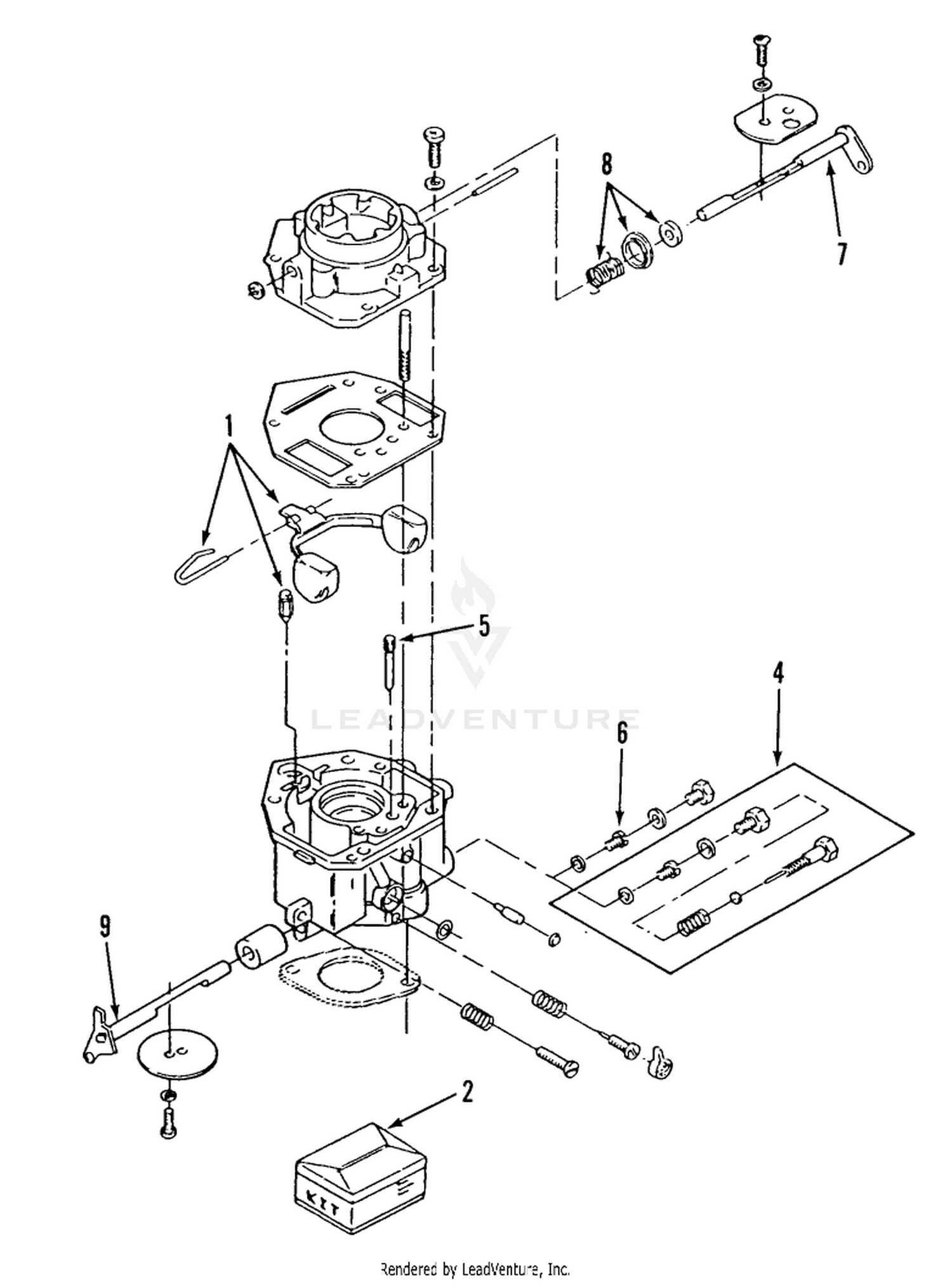 ONAN CARBURETOR COMPONENTS