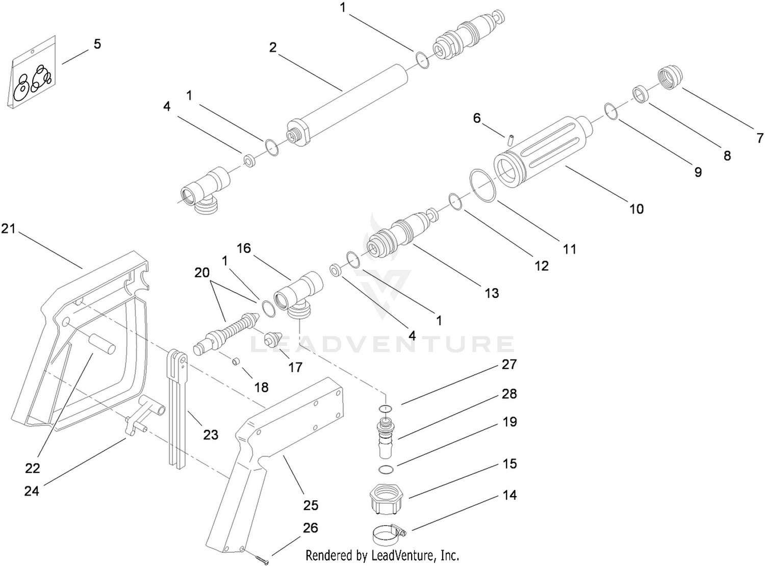 Spray Gun Assembly No. 100-6733