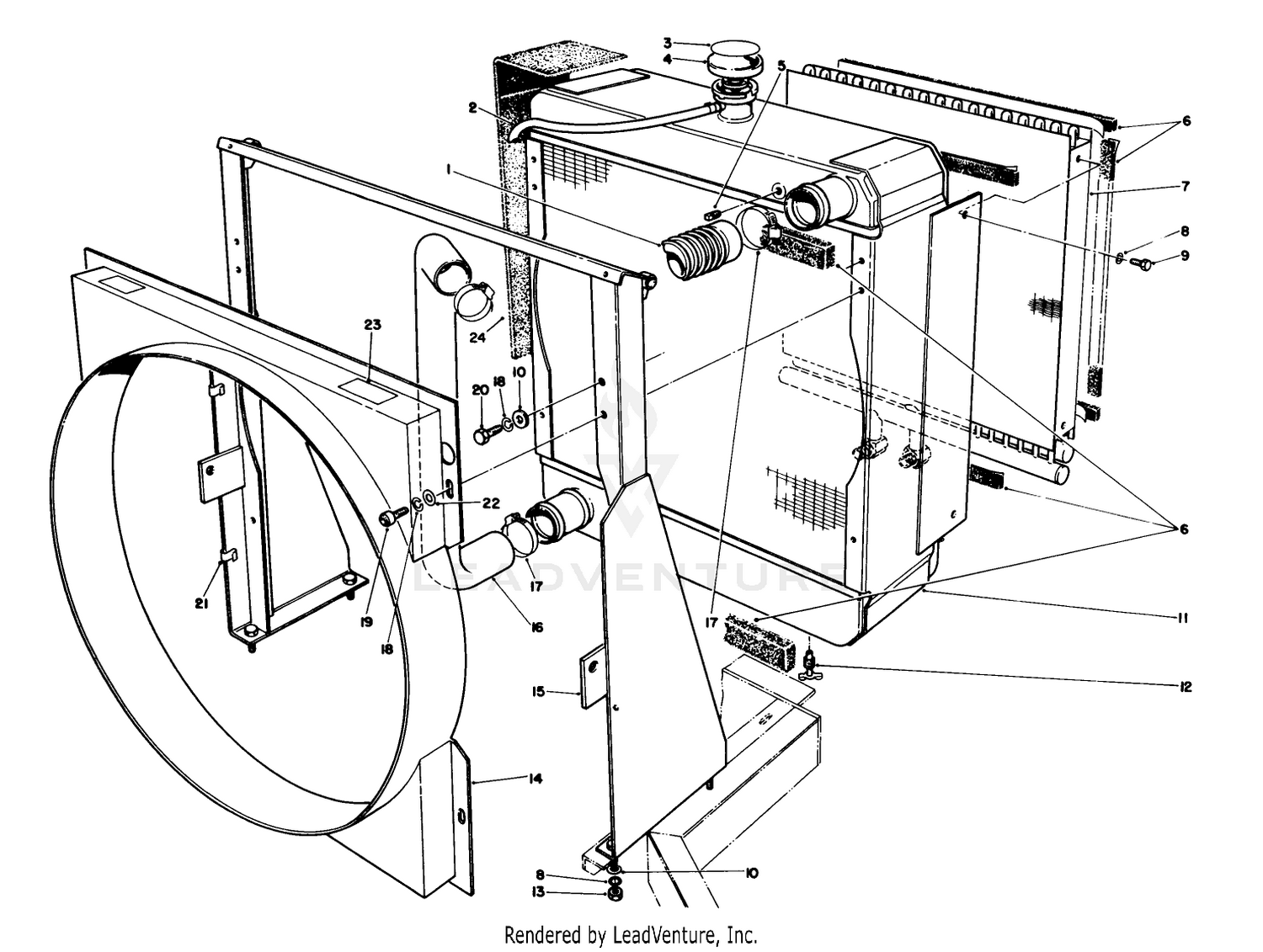 Radiator  Oil Cooler Assembly