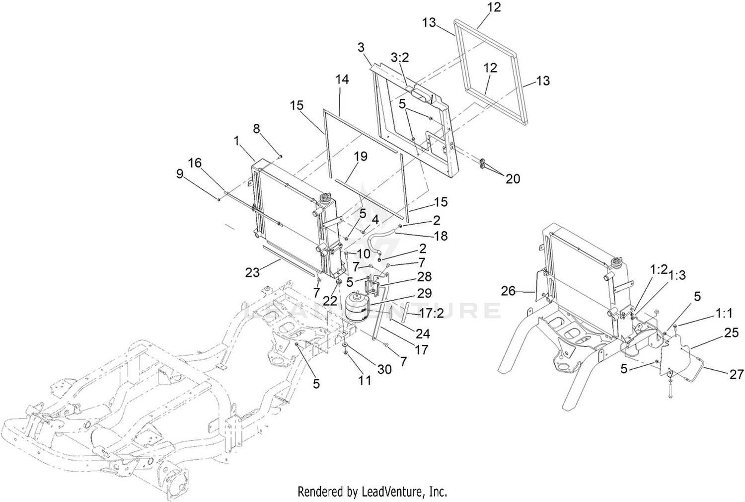 Radiator and Cooler Assembly